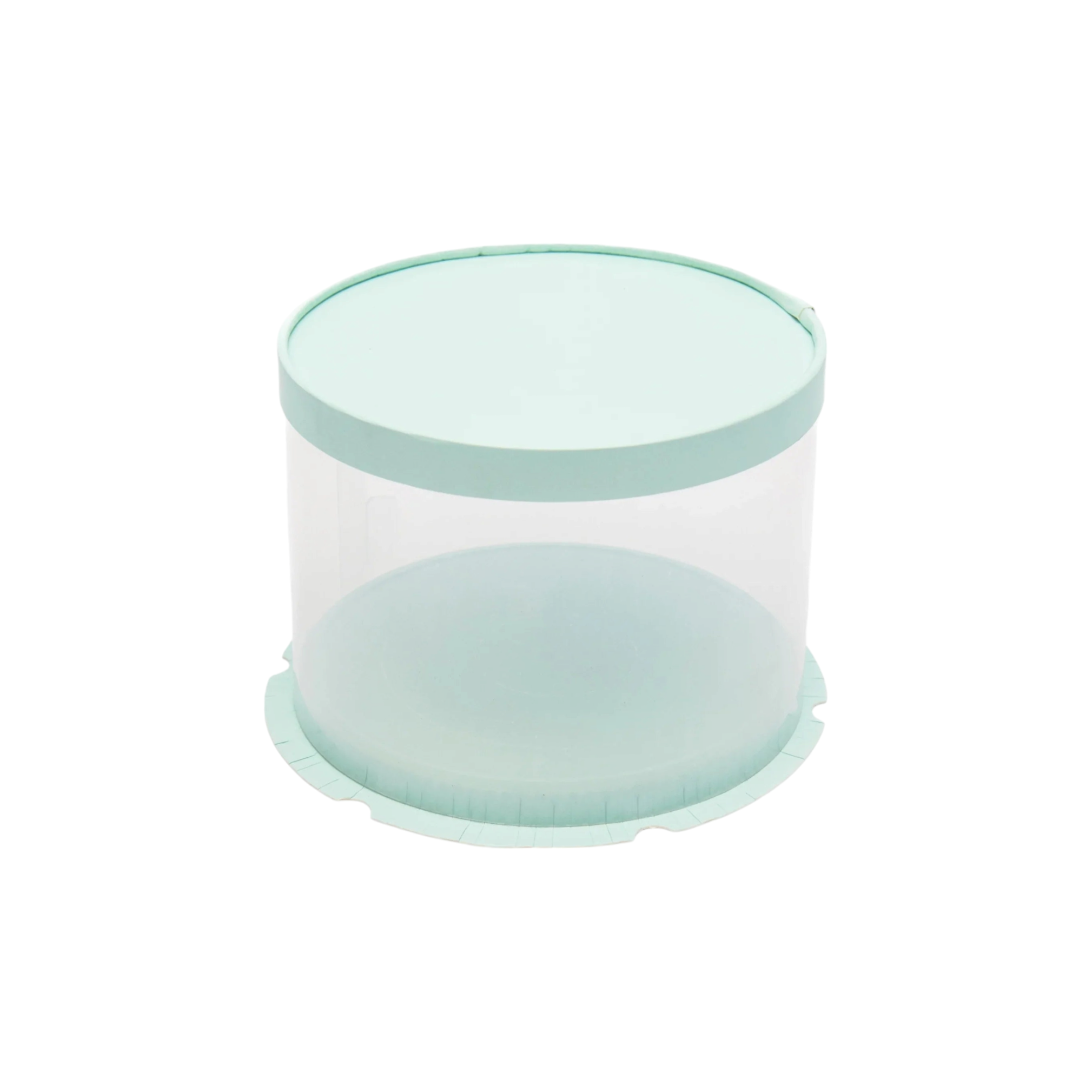 PVC Cake Gift Box Transparent Round Heigthened