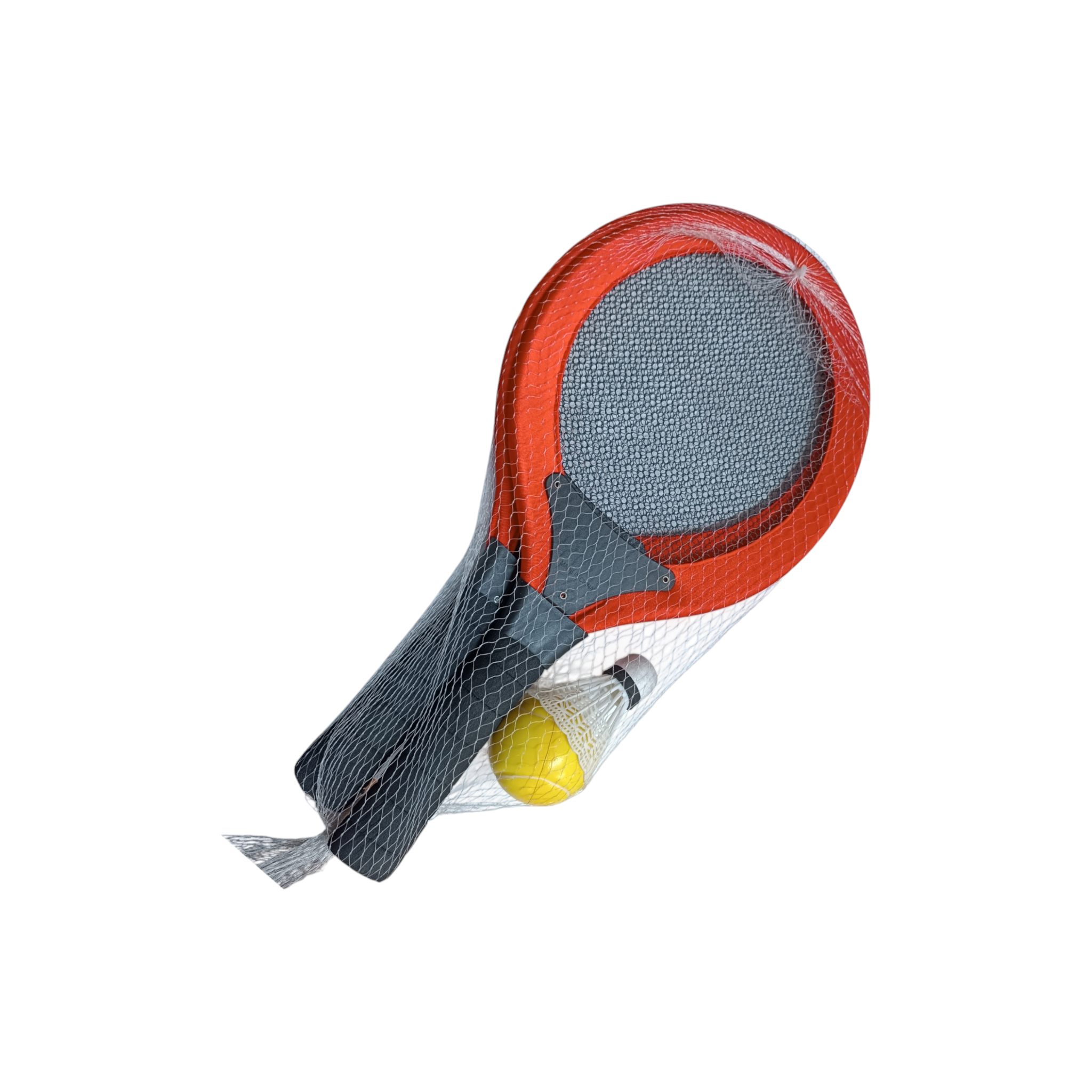 Mesh Tennis Paddle Racquet Rocket Ball Set with Flower Shuttle