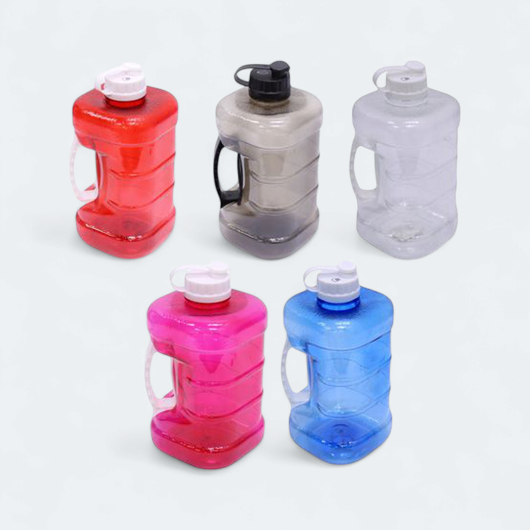 2L Gym Sports Water Bottle PET Plastic