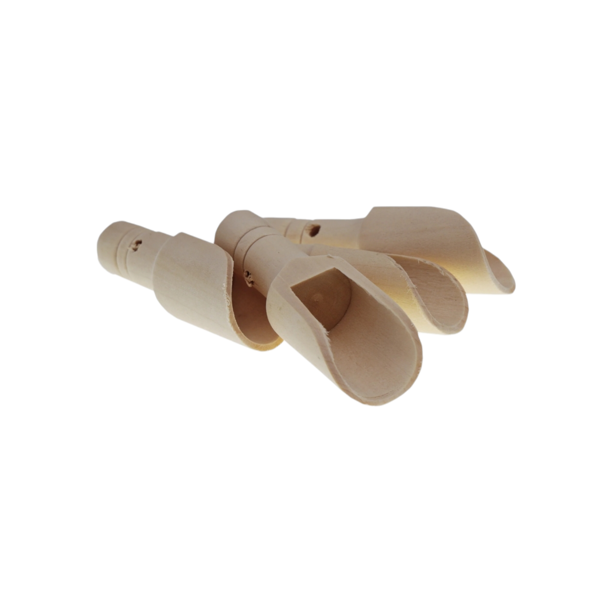 Regent Disposable Wooden Mini Scoops 4pack 75x20mm 35143
