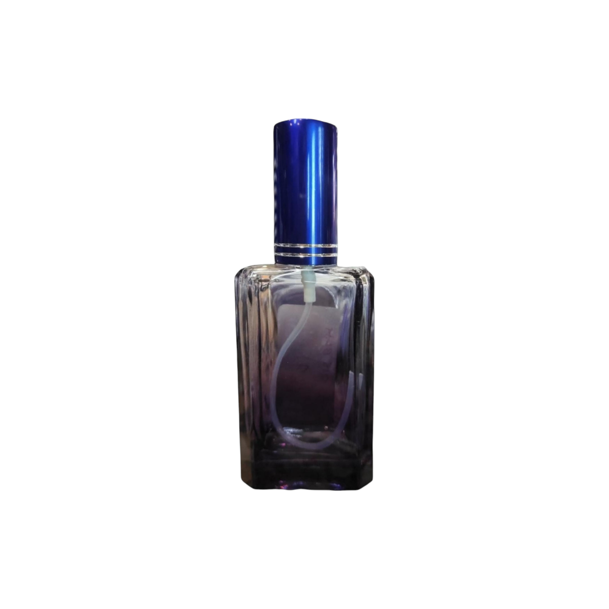 Perfume Glass Bottle 50ml with Pump Lux & Overcap YDS-018BLK