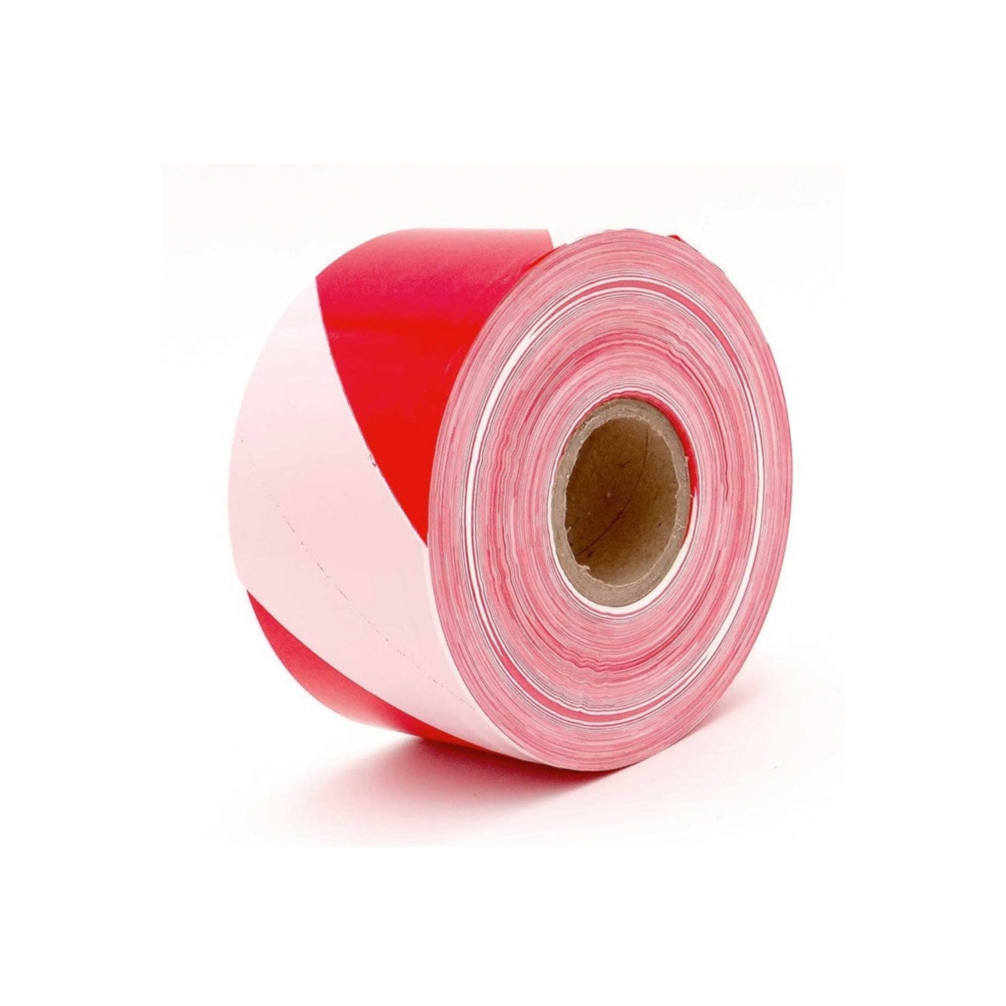 Barrier Safety Tape 75mmx500m Chevron Red & White