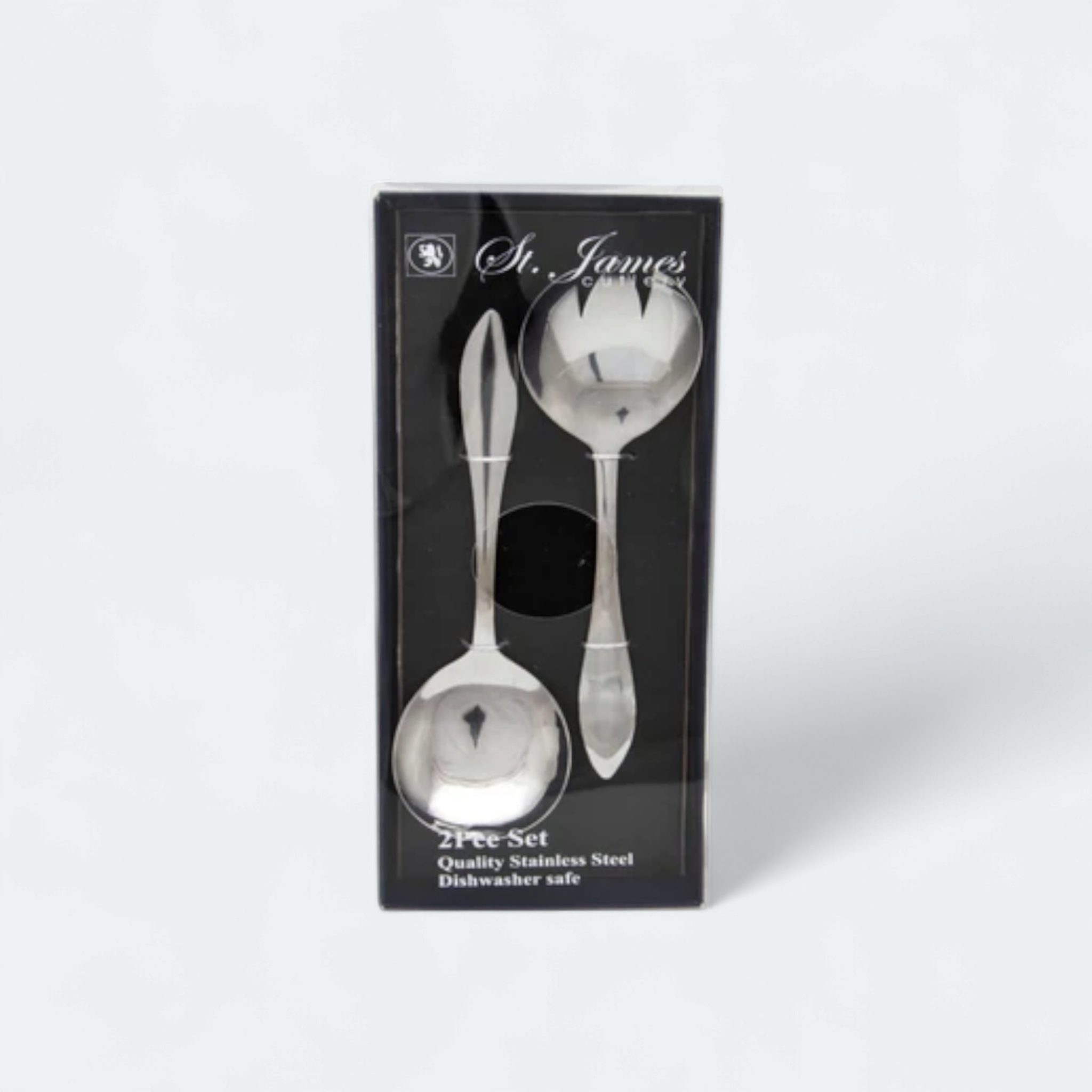 St James Cutlery Salad Spoon and Fork in Gift Box Kensington 13095