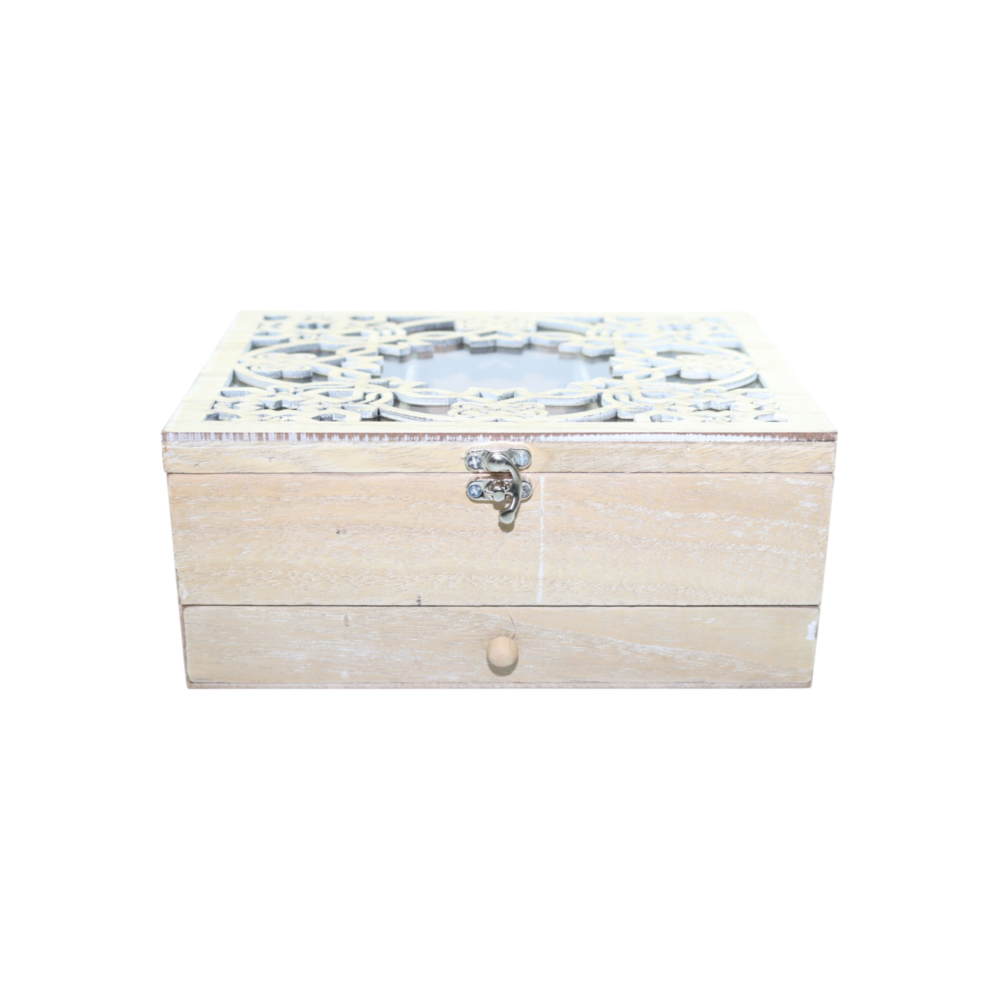 Wooden Tea Storage Box Cut 28310