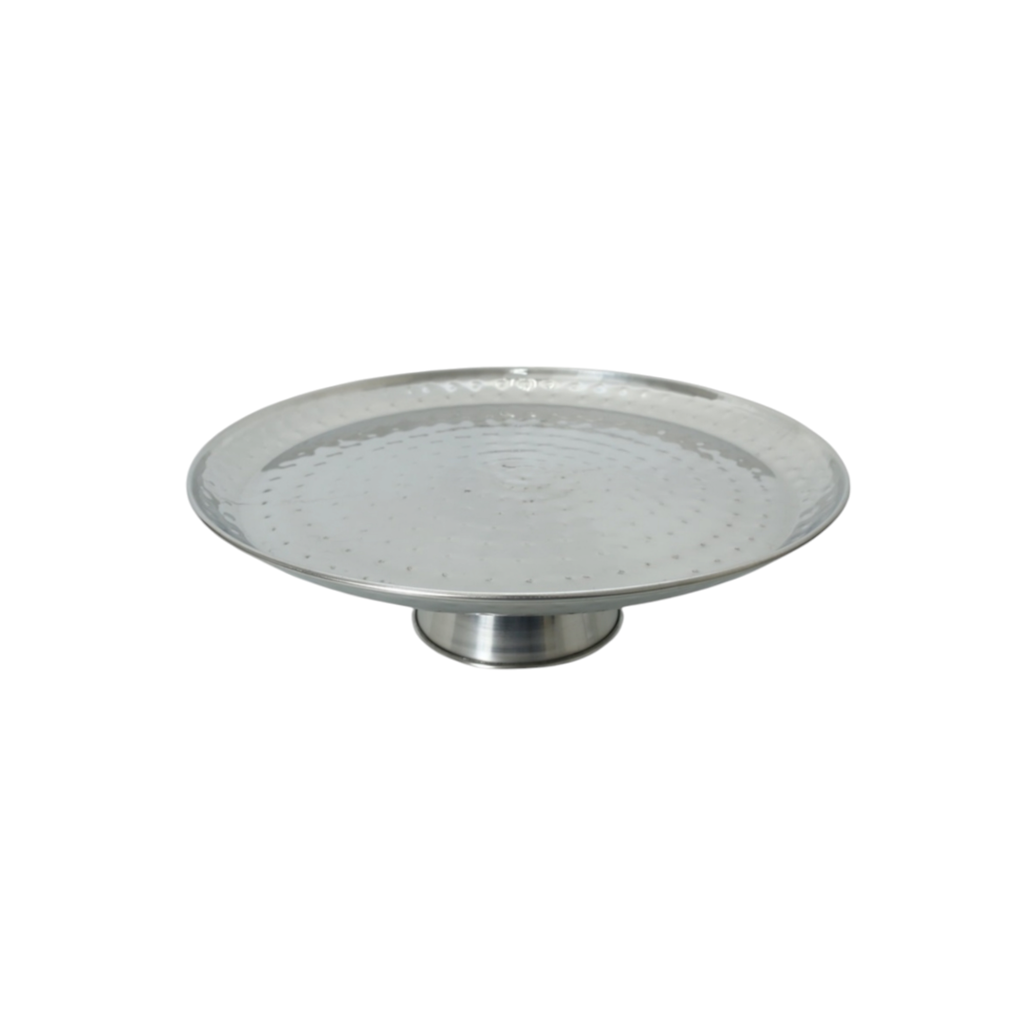 Cake Stand Hammered Stainless Steel