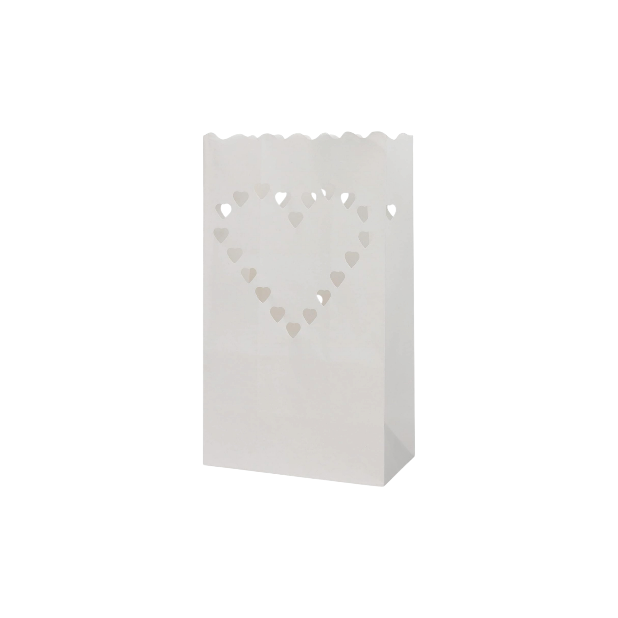 White Kraft Paper Tealight Holder - Lantern Lamp Candle Bags 10pack