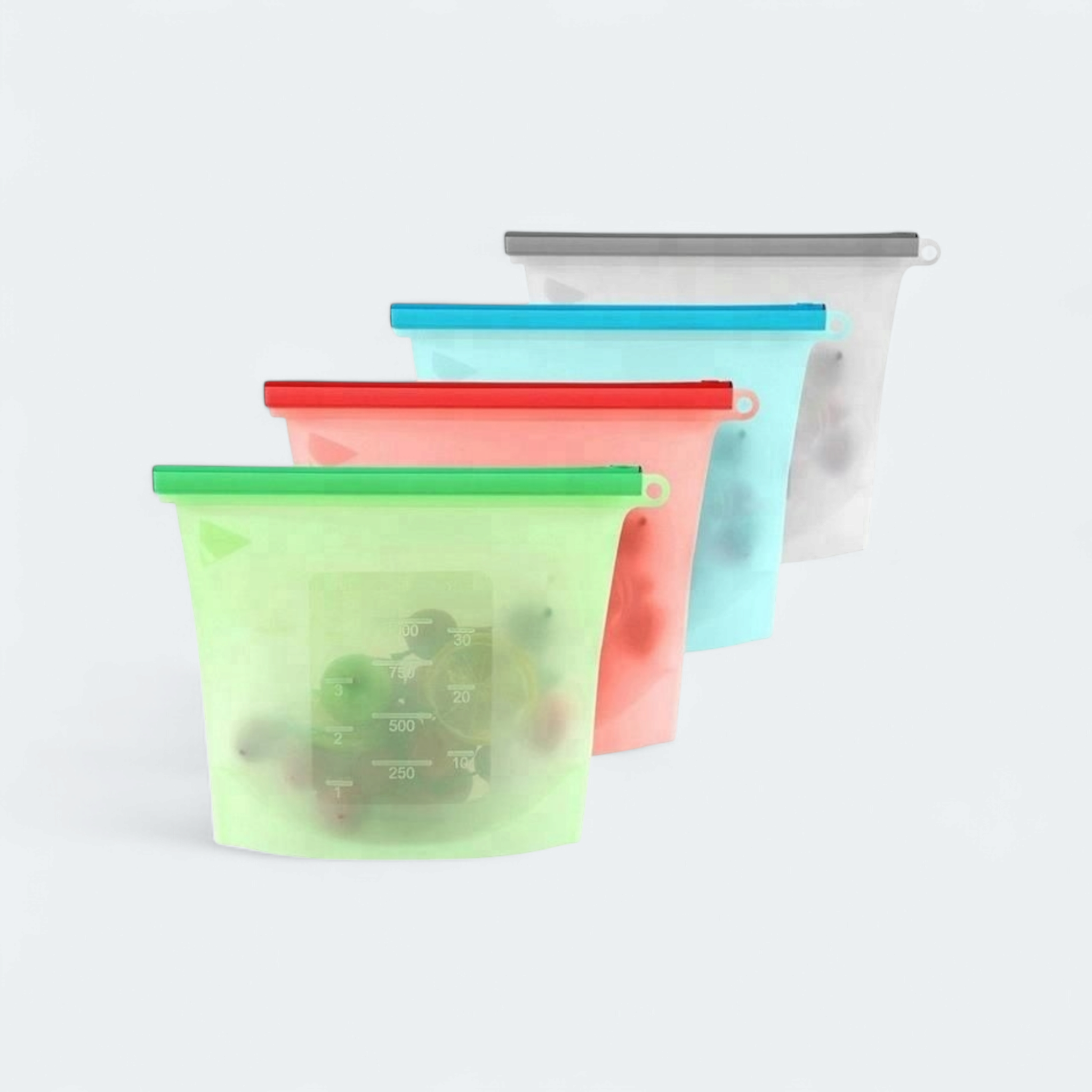 Reusable Silicone Freezer Bags 500ml Each