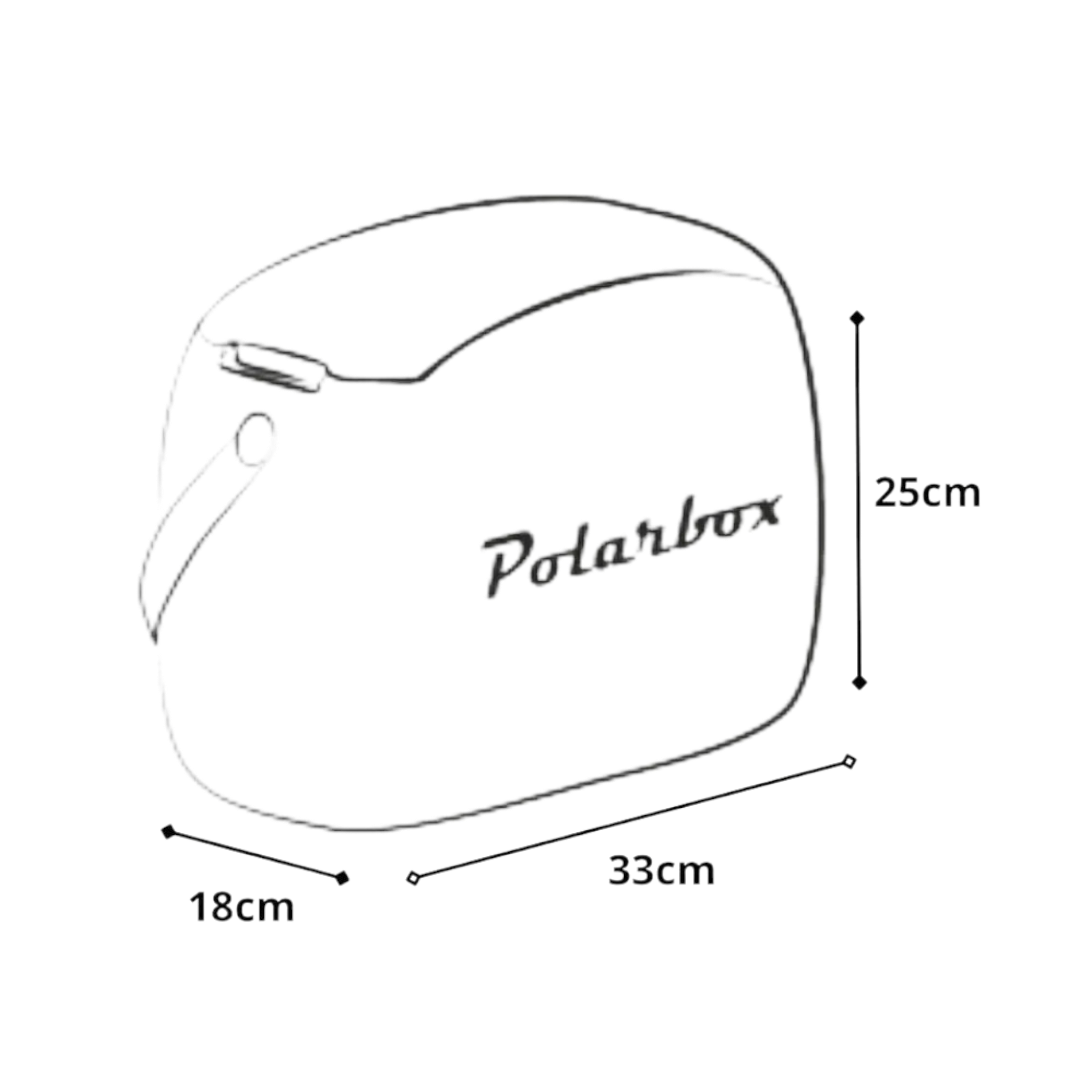 Polarbox 6L Mini Retro Cooler Bag with Two Lunch Box Containers