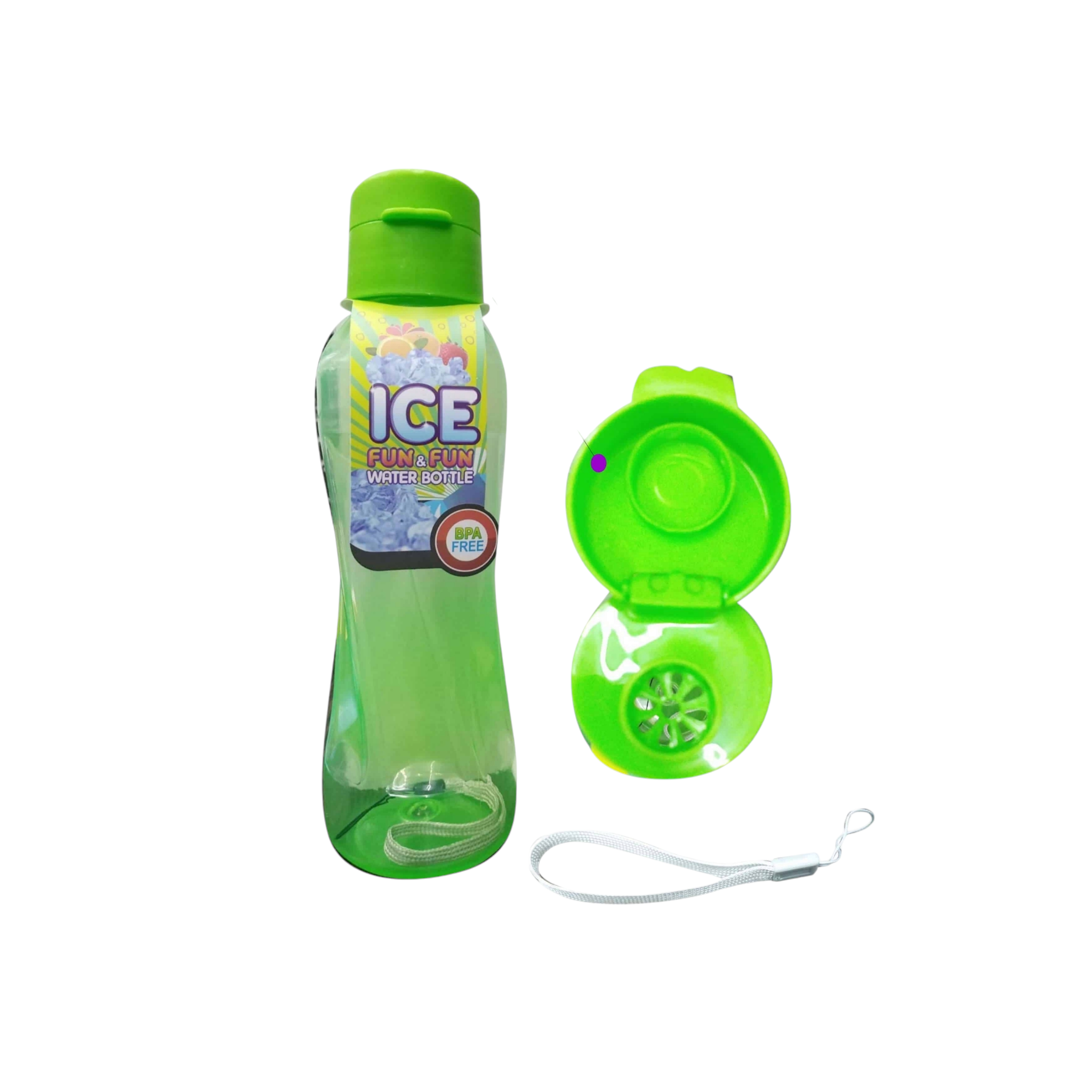 Ice Fun & Fun Sports Water Bottle 600ml Flip Cap Nu Ware