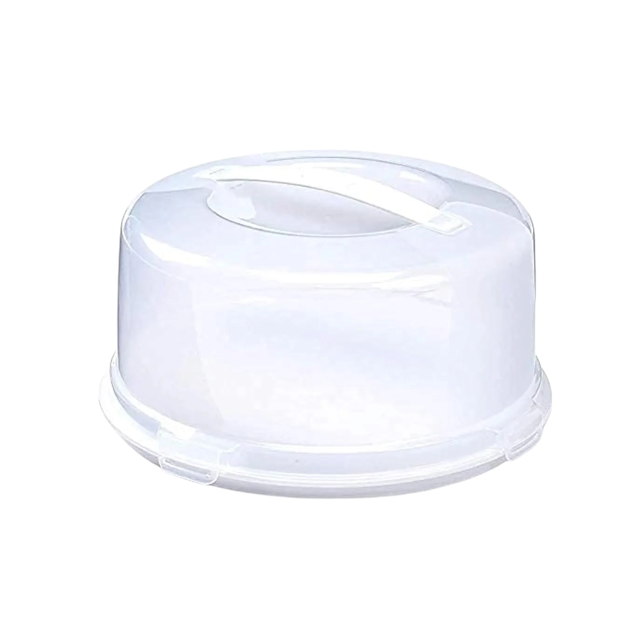 Cake Server Saver Carrier Box with Handle Round Nu Ware