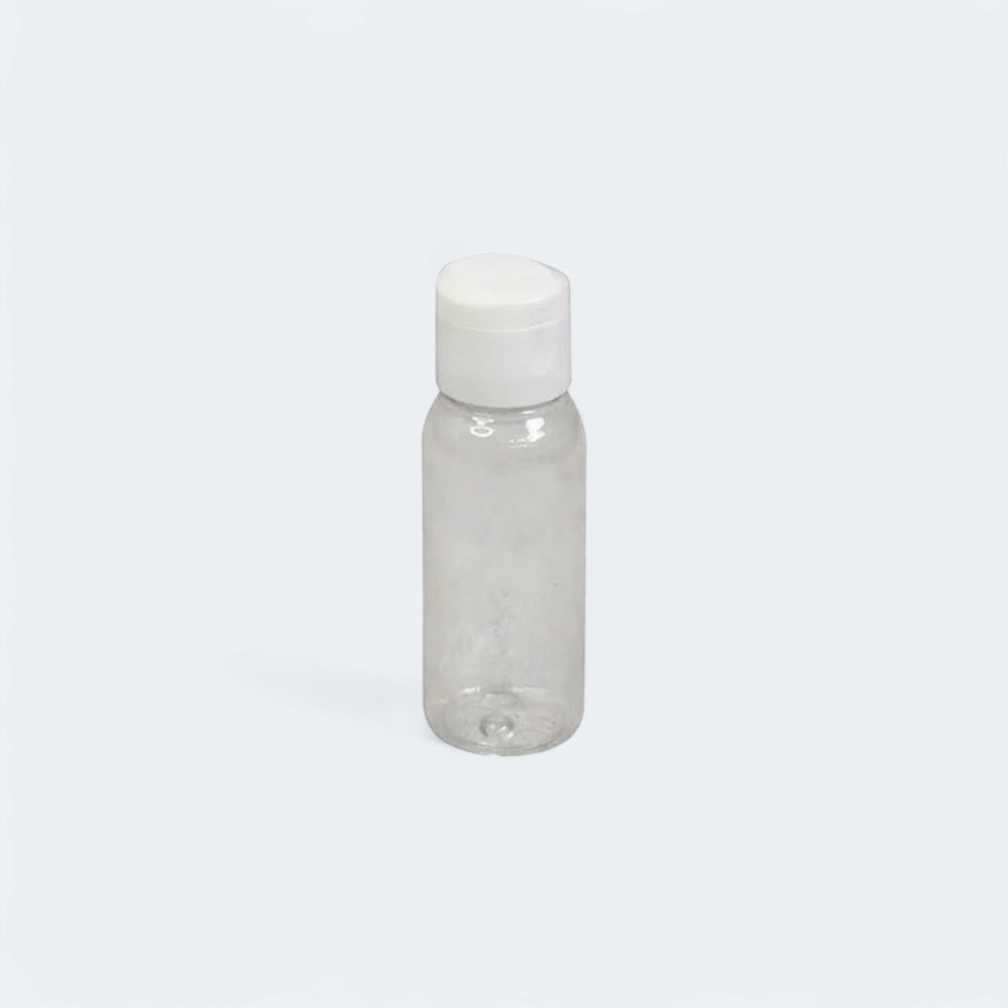 100ml PET Plastic Bottle Clear with Flip-Top Lid