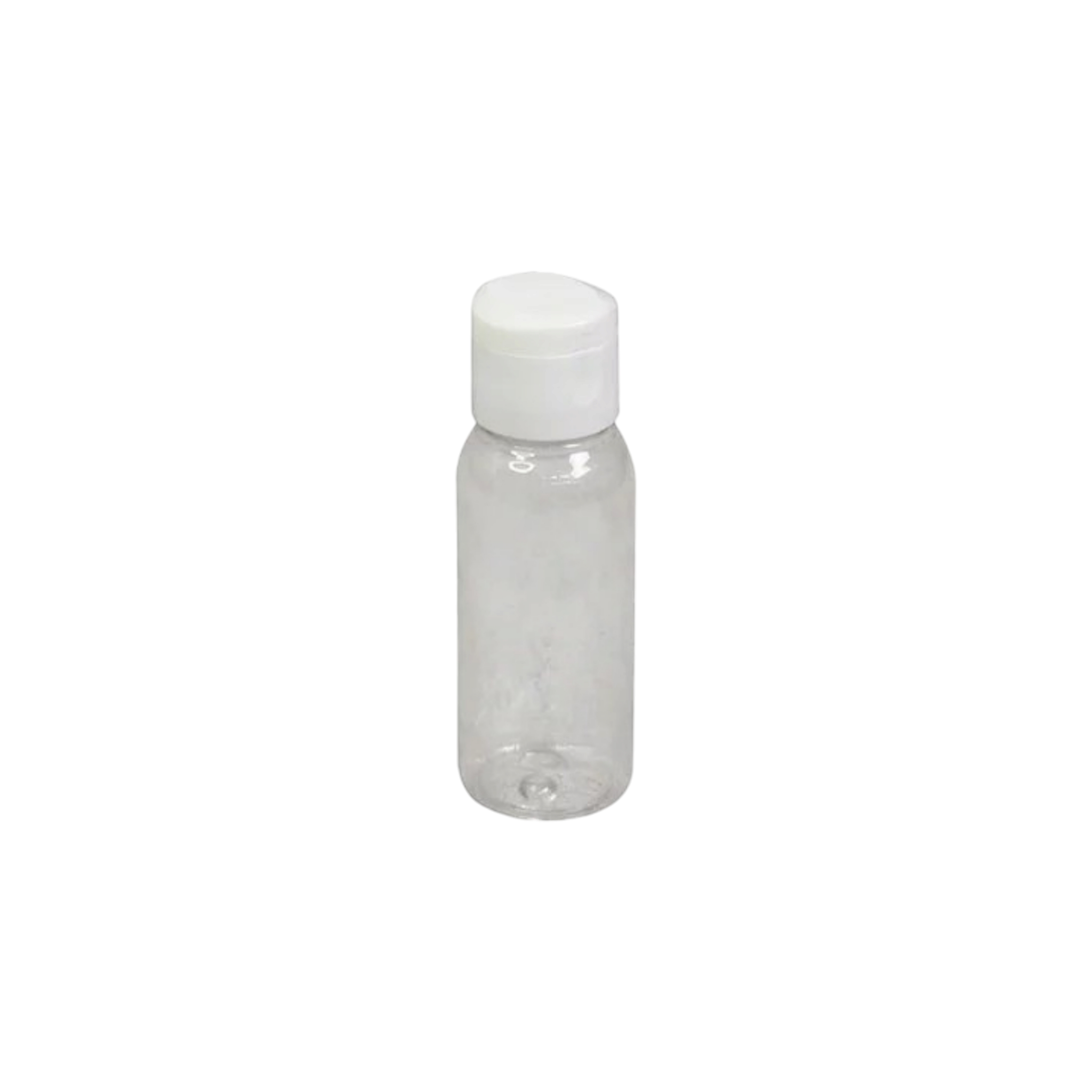 100ml PET Plastic Bottle Clear with Flip-Top Lid