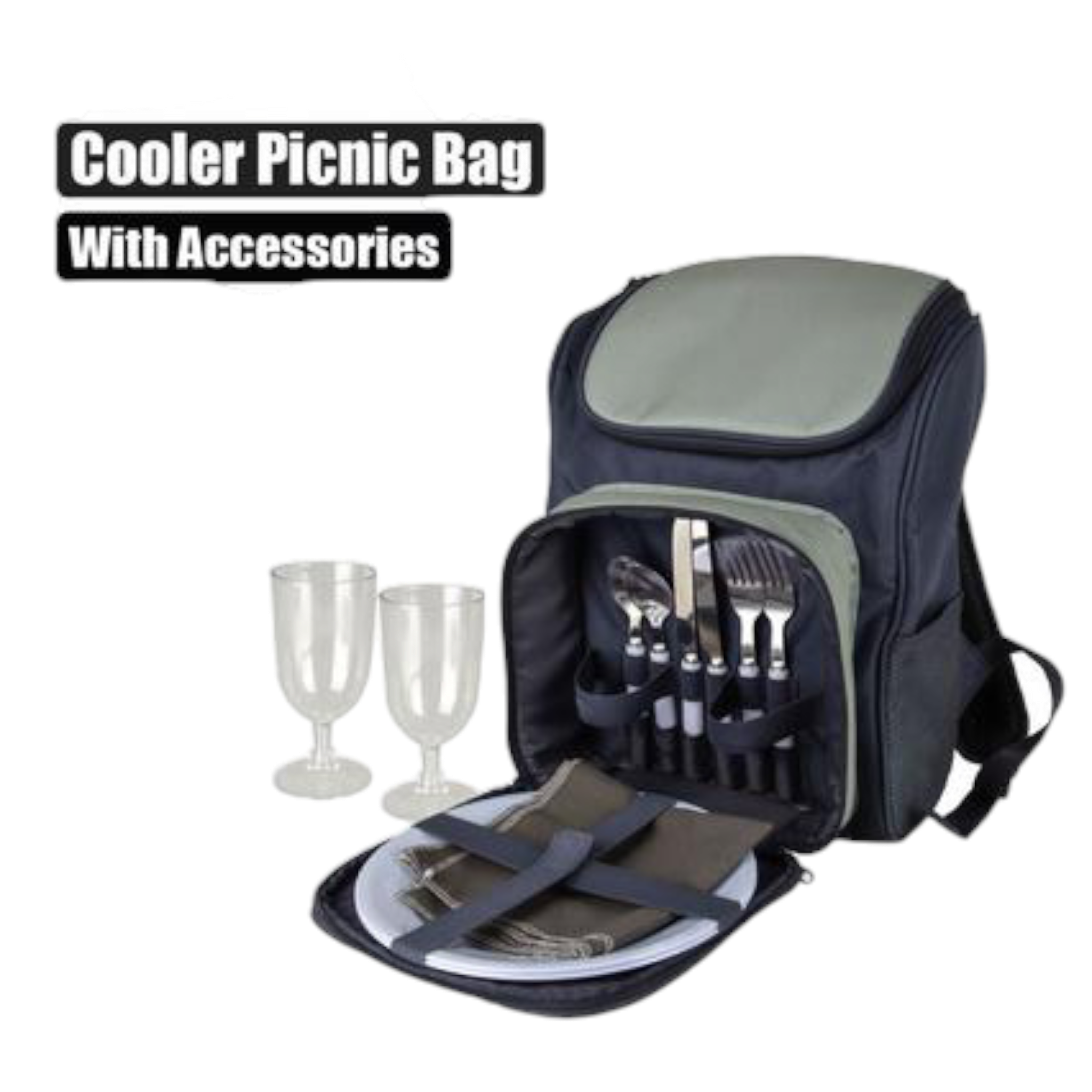 Cooler Picnic Bag with Accessories 2 Person