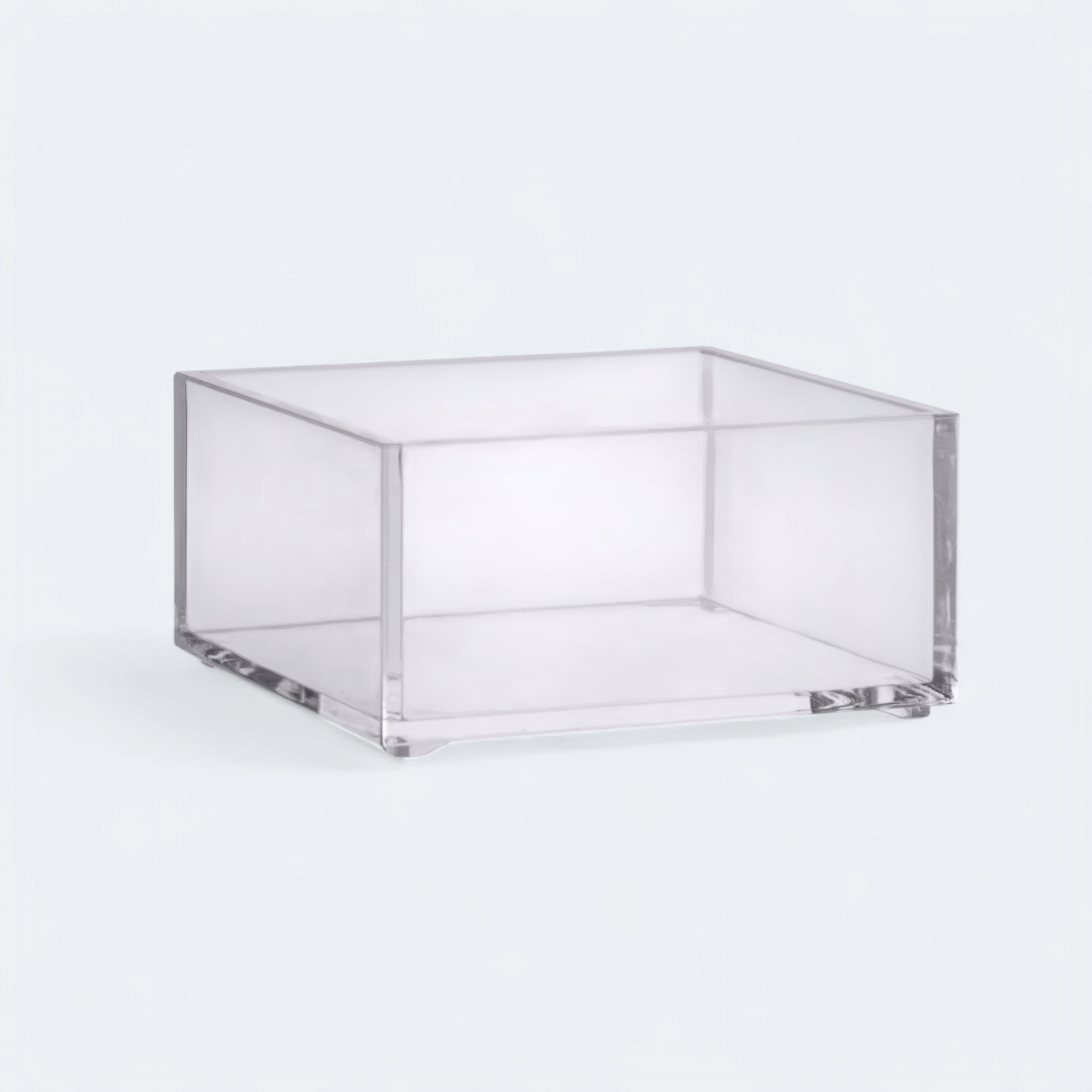 5Five Selena Acrylic Storage Organizer Box Square 9.6x9.6.cm Transparent