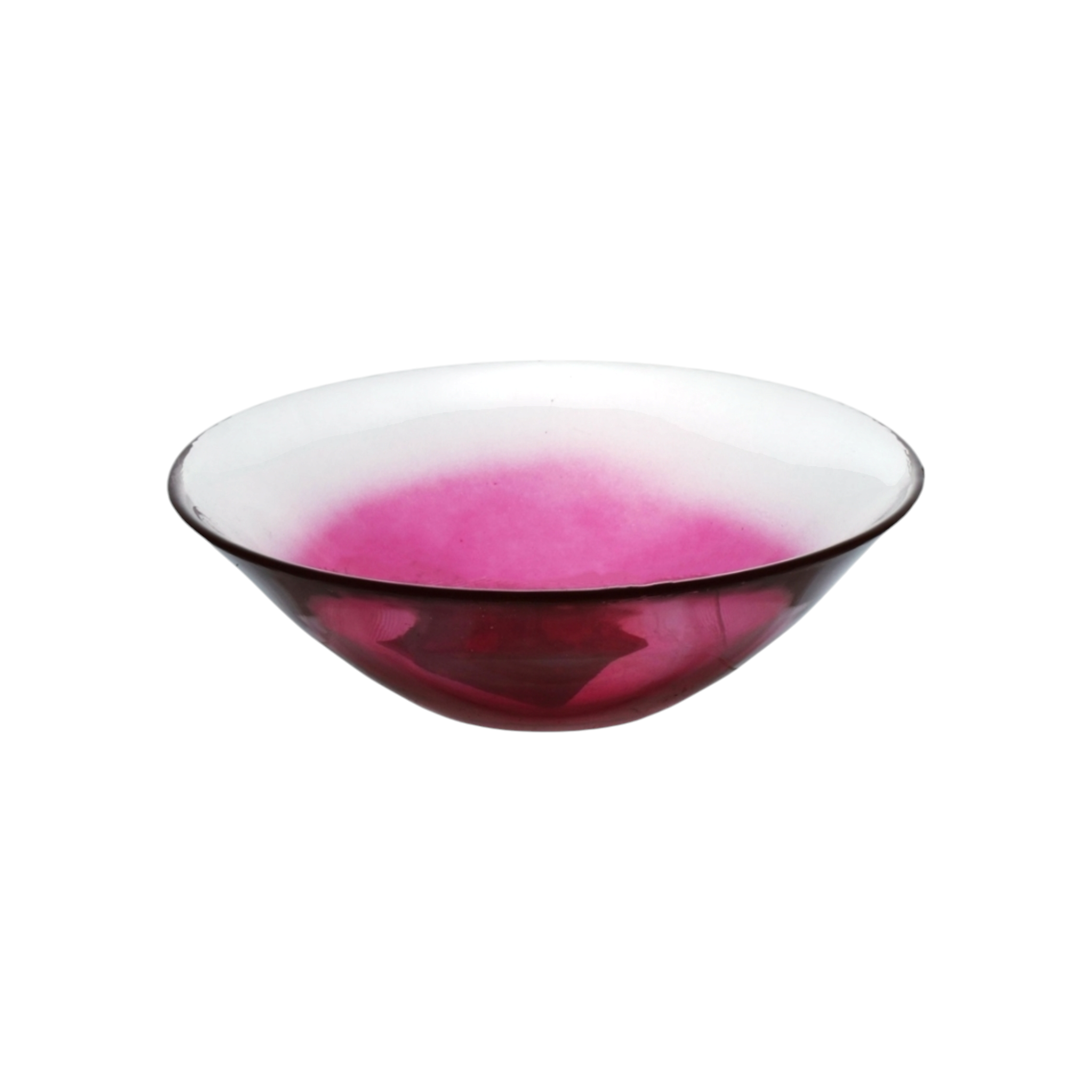 Pasabahce Glass Serving Bowl Red Base 13.5x4.5cm 40989