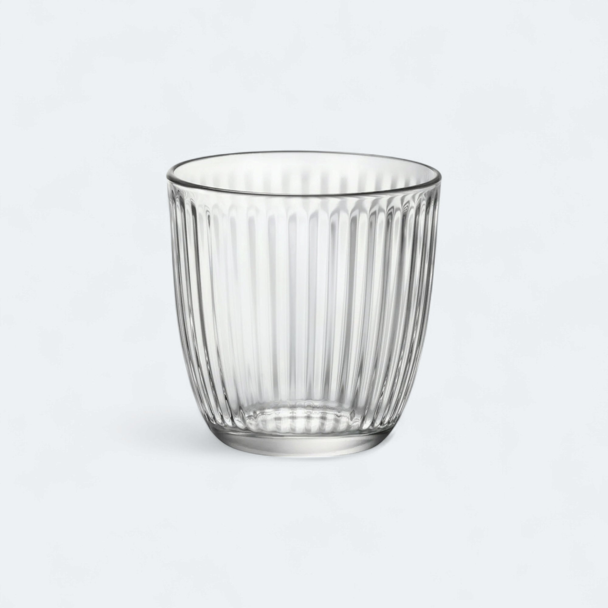 Pasabahce Glass Tumbler Ribbed Pattern Whisky 39722