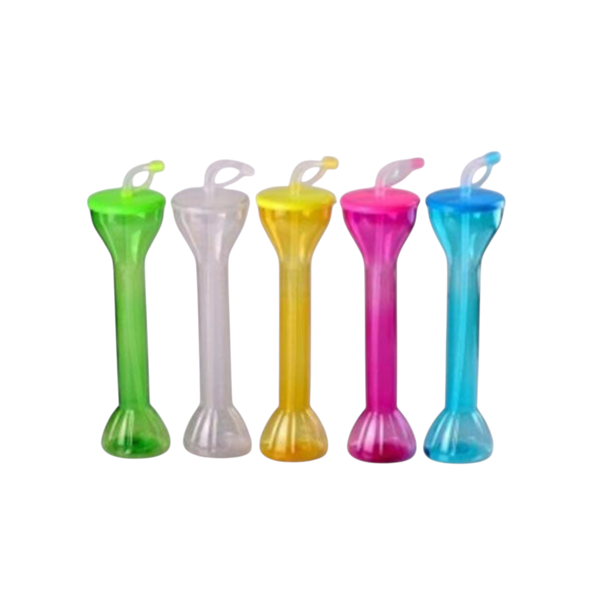 Yard Glass Plastic Party Slush Tumbler with Straw