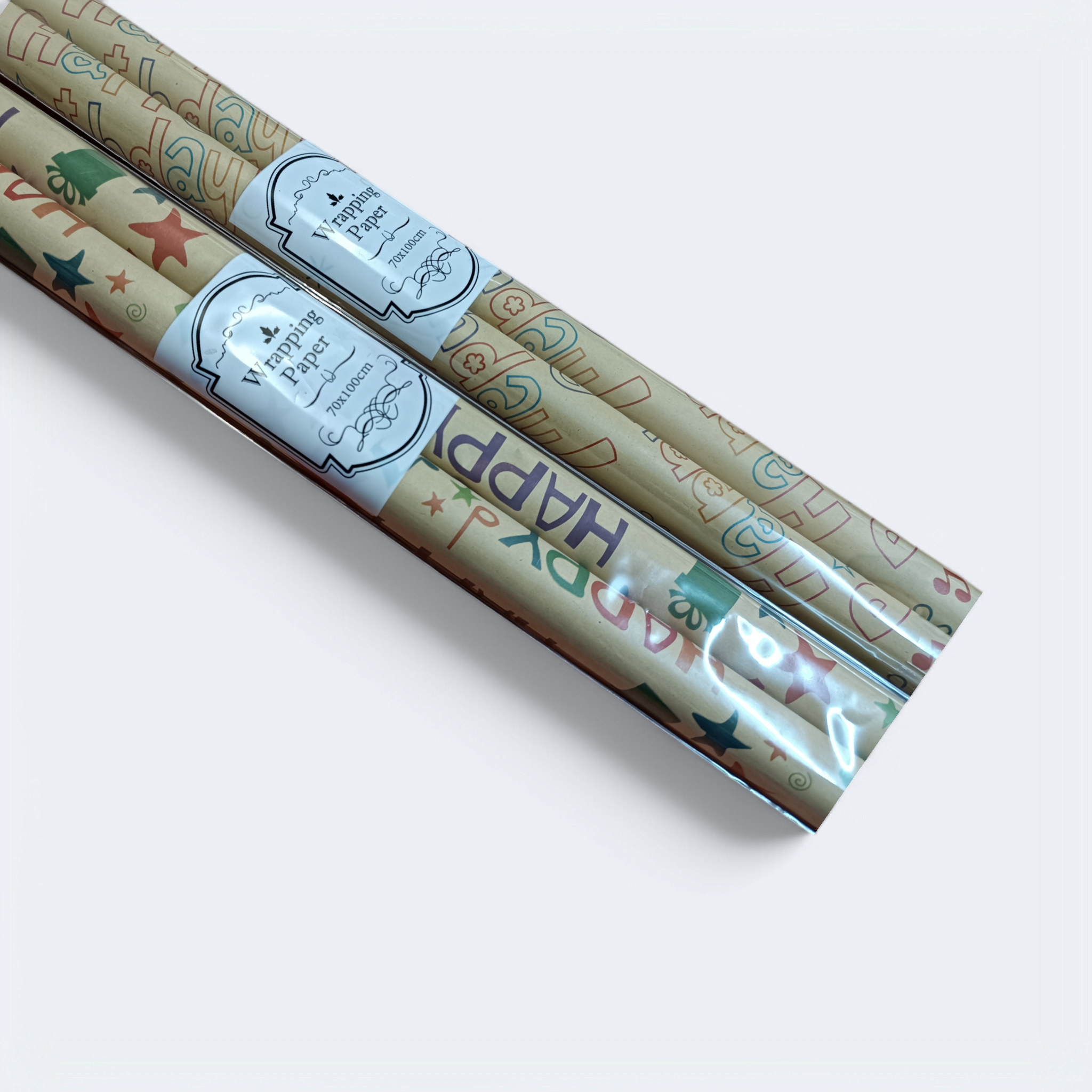 Gift Wrapping Paper Roll Music Notes 70x100cm 2pack