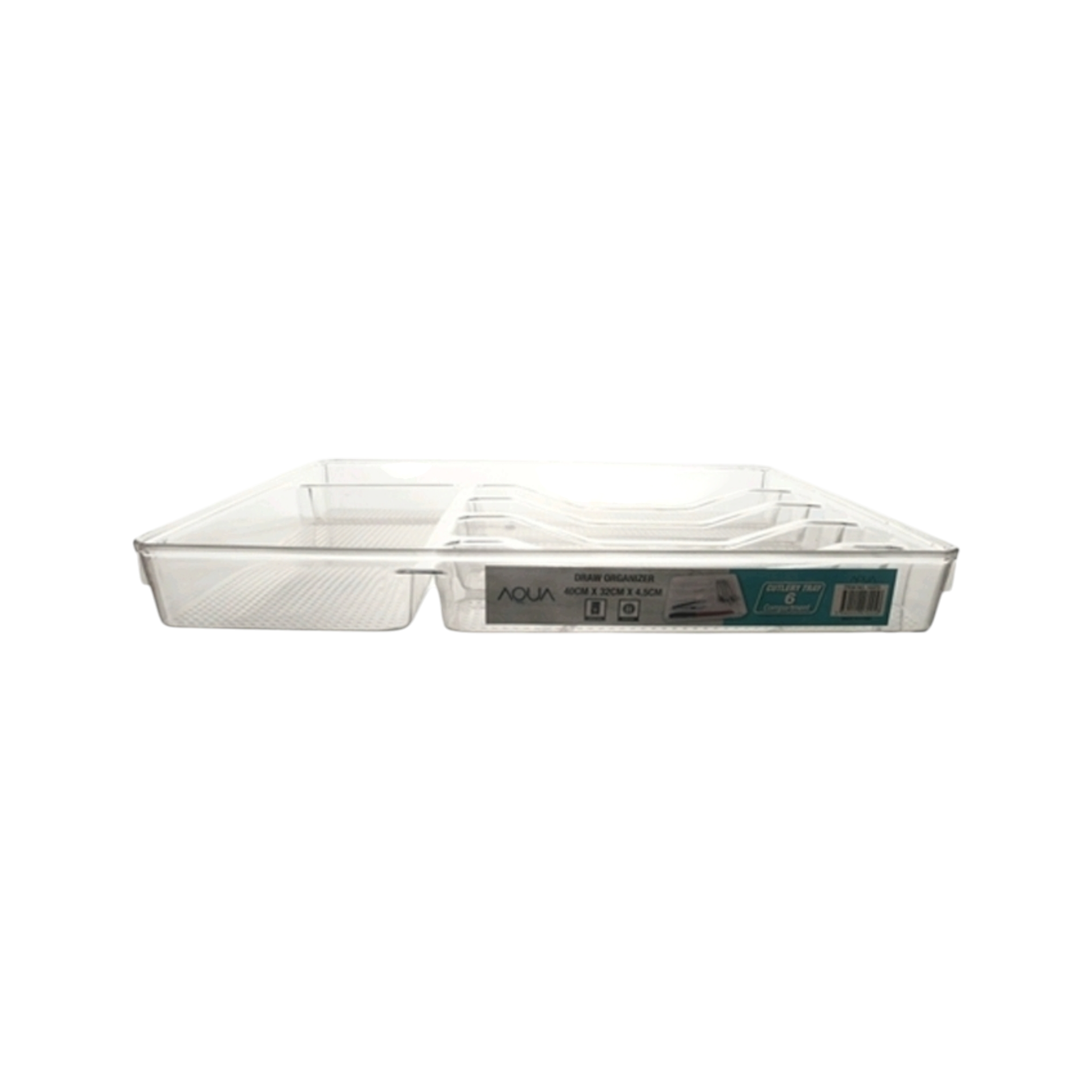 Aqua Utensil Cutlery Tray 40x32x4.5cm 6-Division 10373