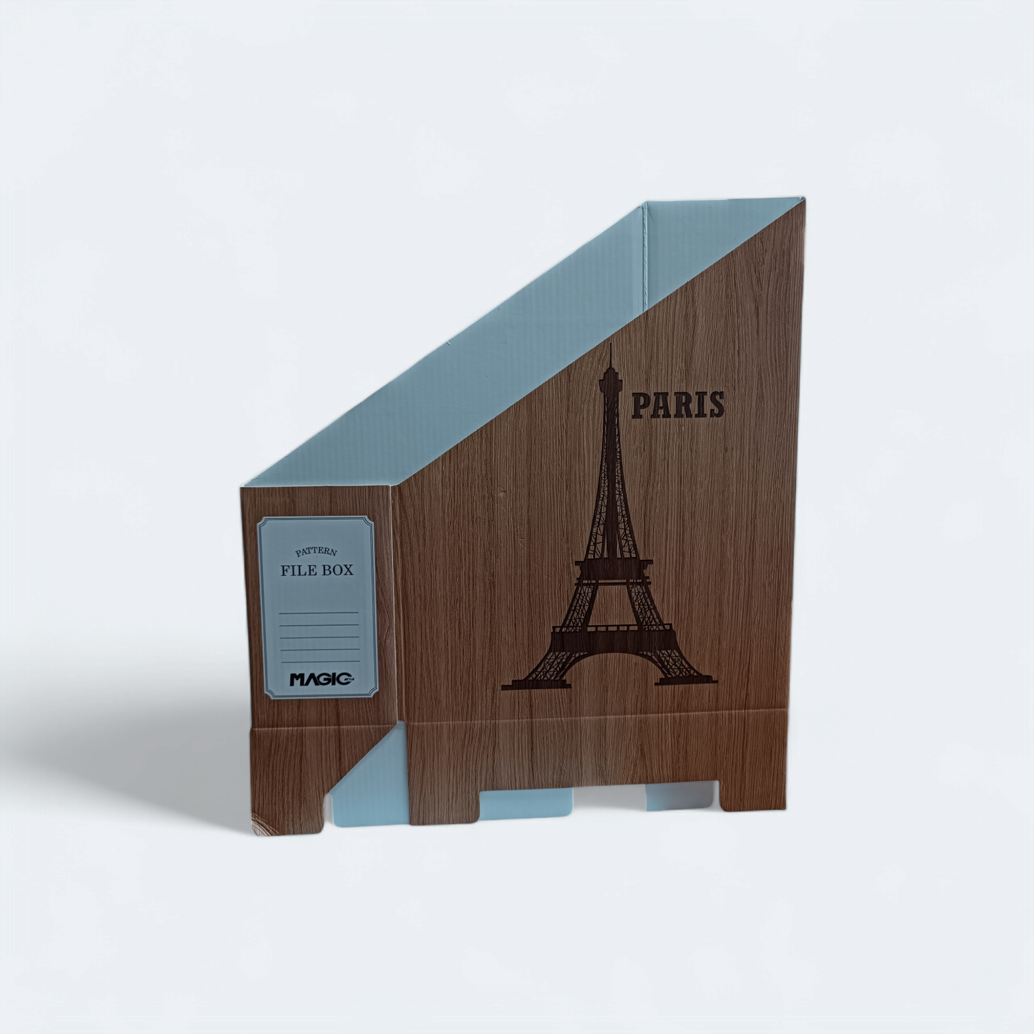 Document File Box 9.5x24.5cm - Paris Tower Patterned