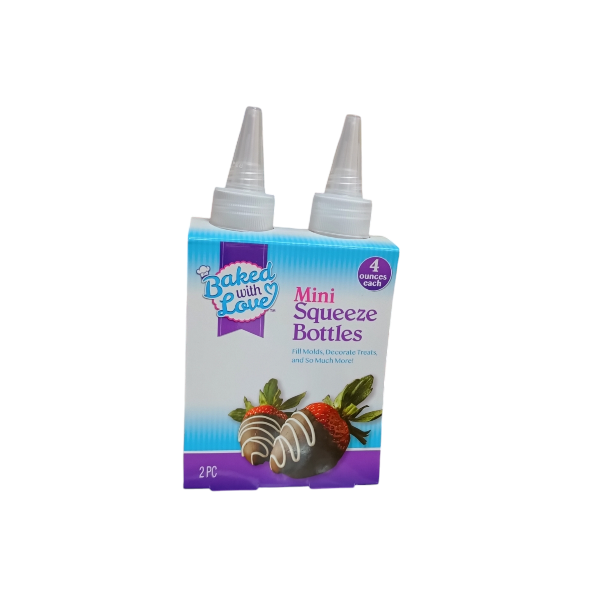 Mini Squeeze Bottle 4oz 2pcs