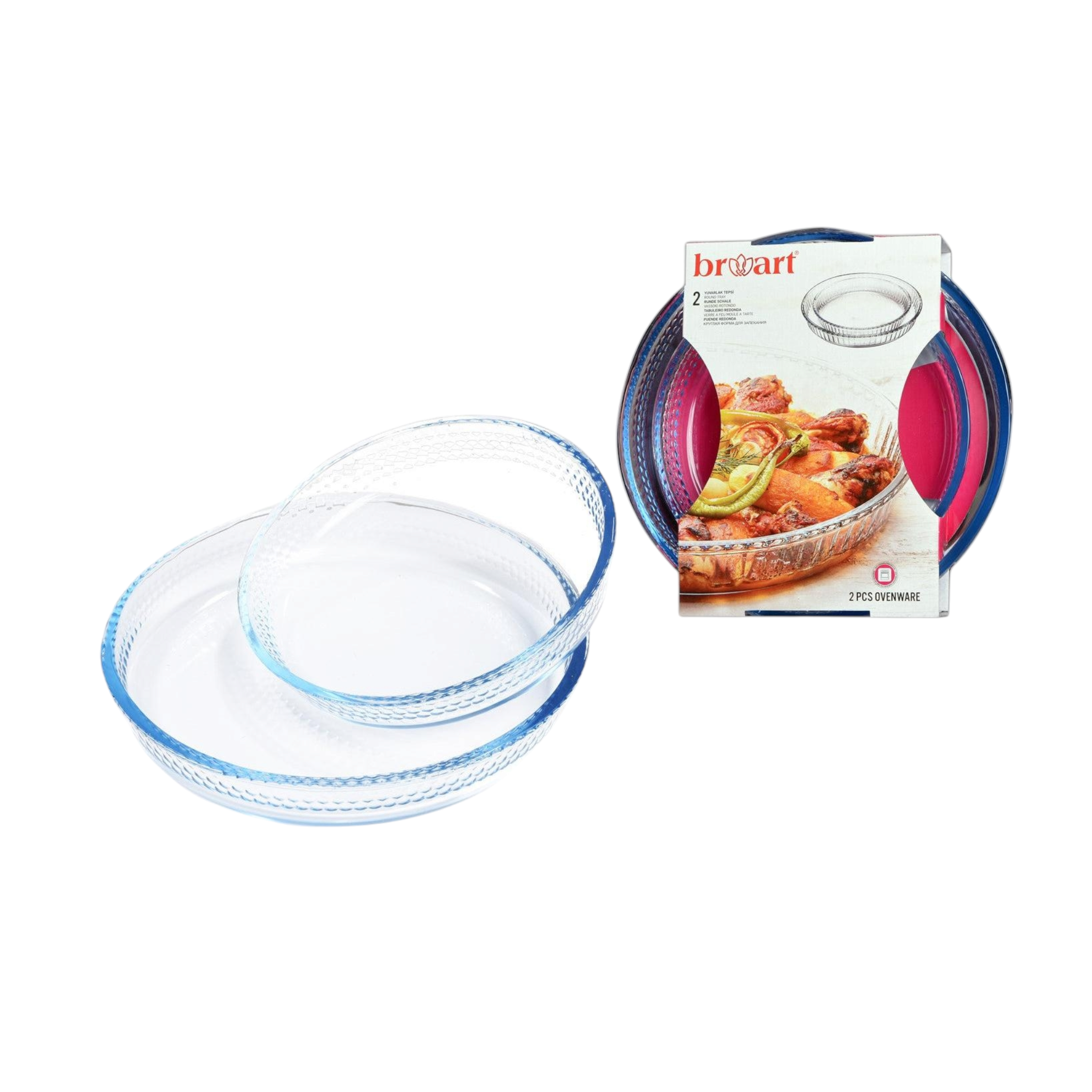 Broart Circle Honeycomb 2Pcs Tray Set BR-145322