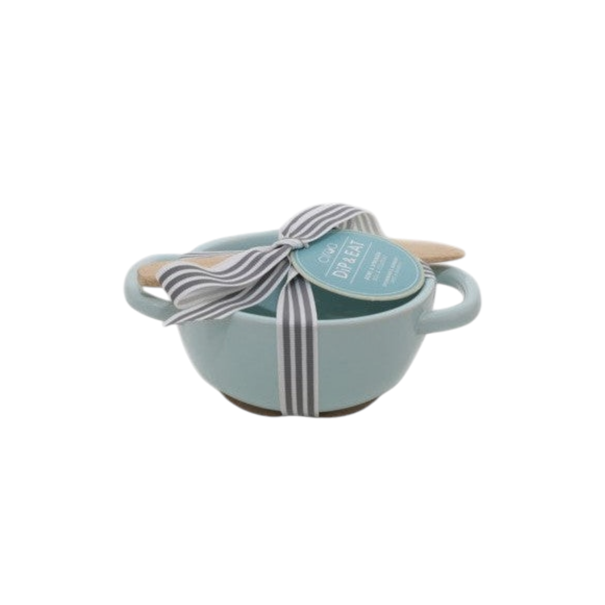 Ciroa Dip N Eat Bowl/spread Rnd White/sage 10460/10462