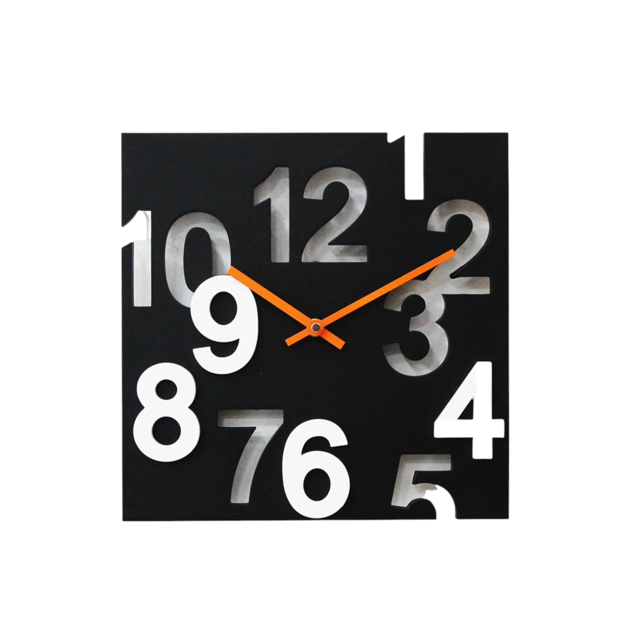 3D Wall Clock 30.5cm Square