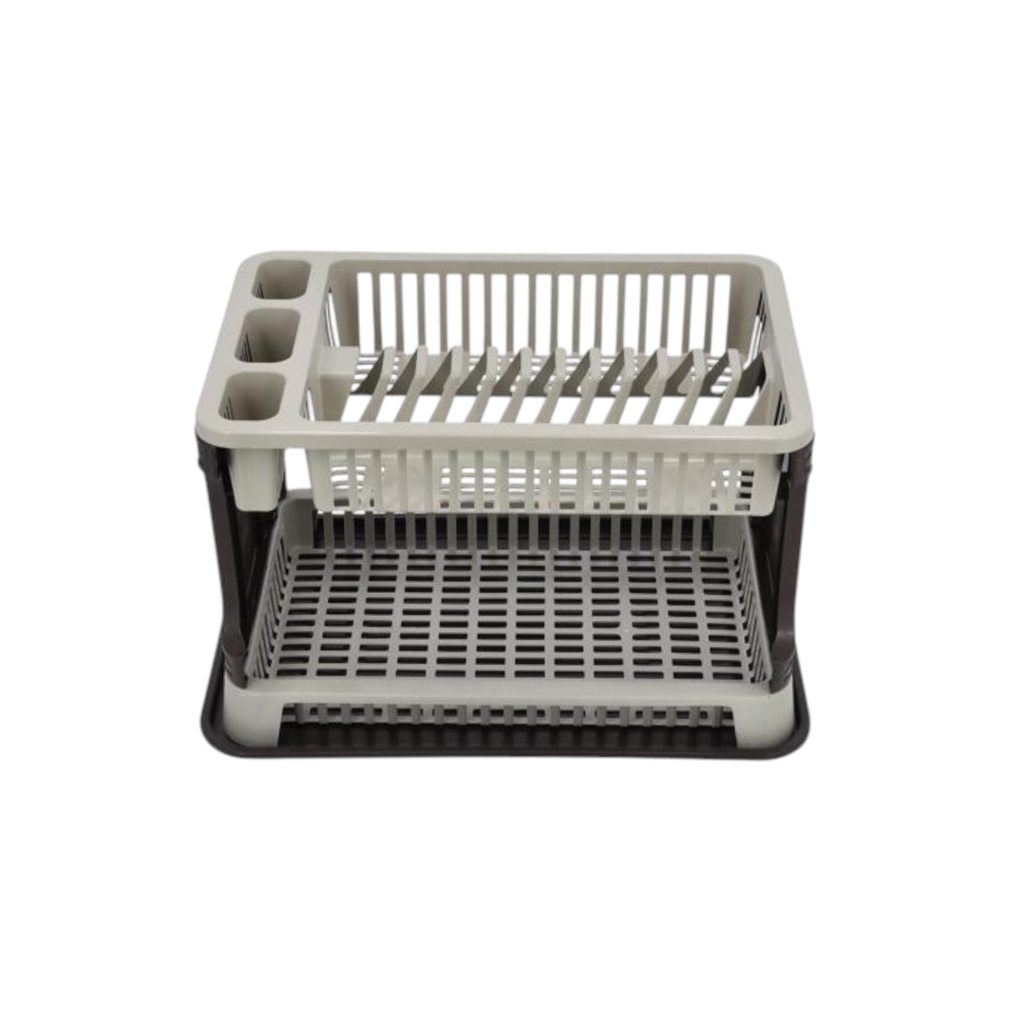 Tuffex Plastic Lace Dish Drainer 2-Tier Layer Display Box