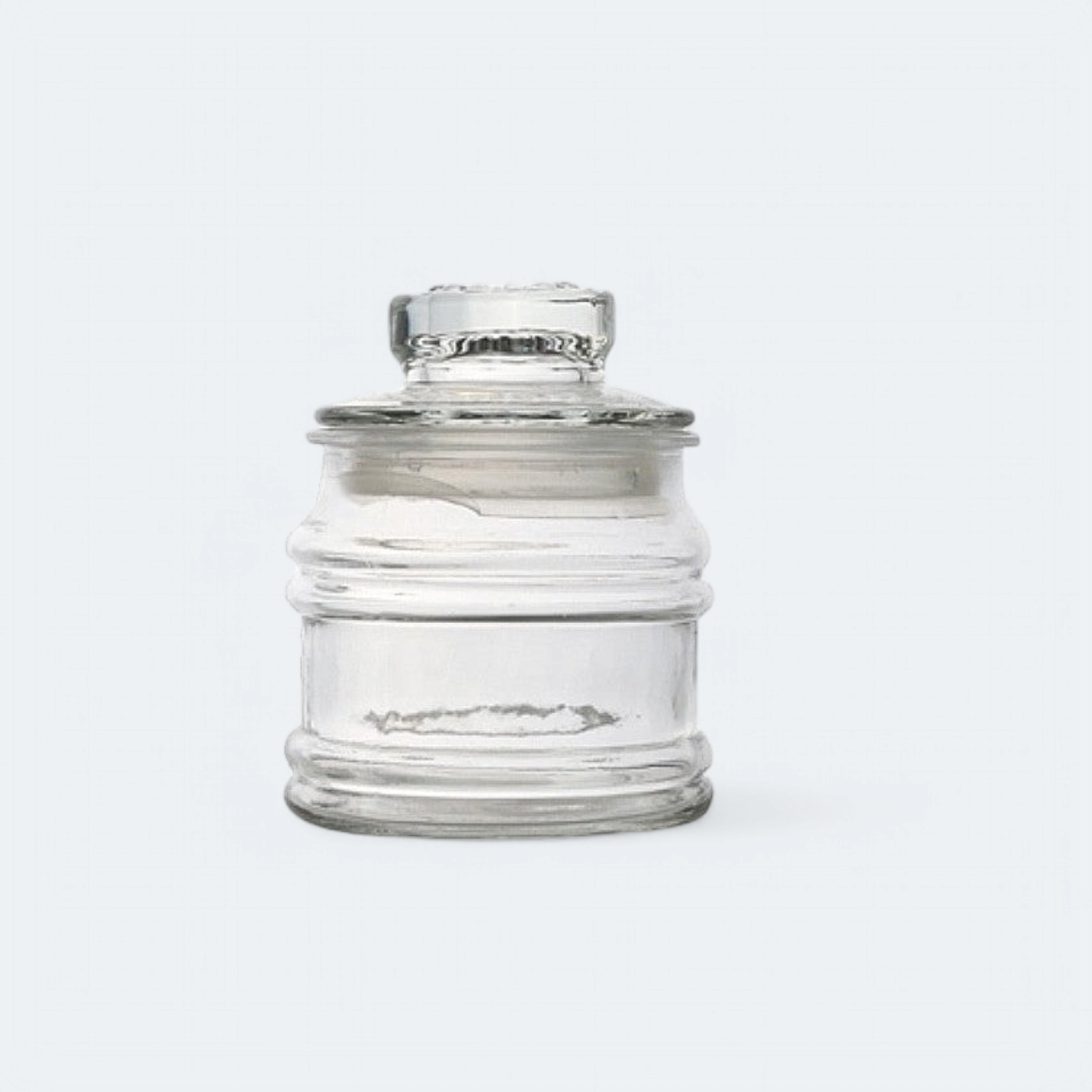 Glass Storage Jar 140ml Round with Lid 27041