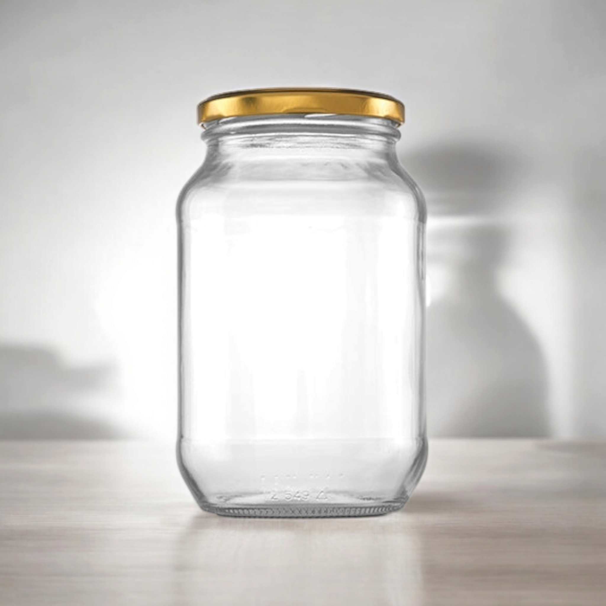 Consol 1L Glass Catering Jar Round with Lid BN0549