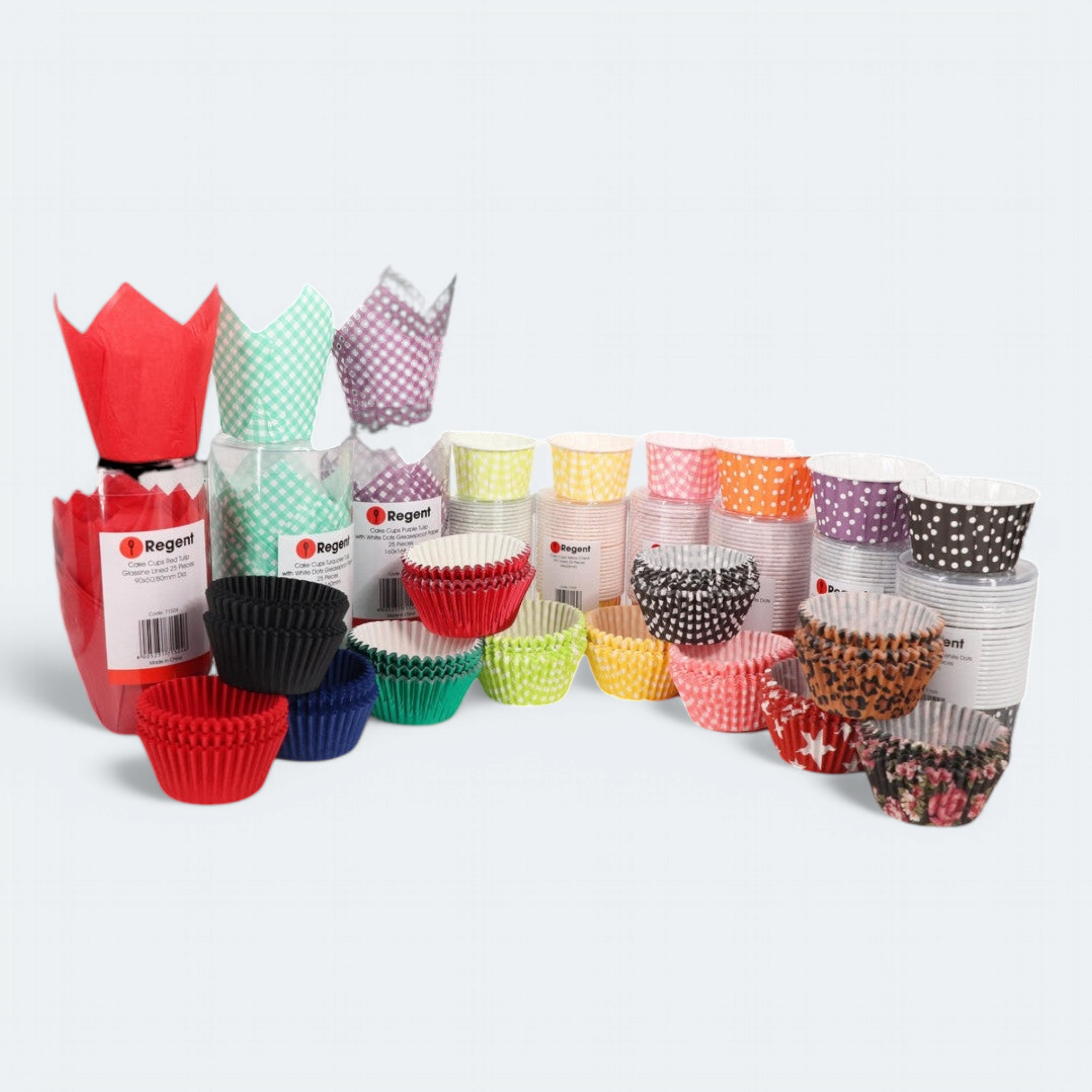 Regent Cake Cups Red Foil 50pack 71523