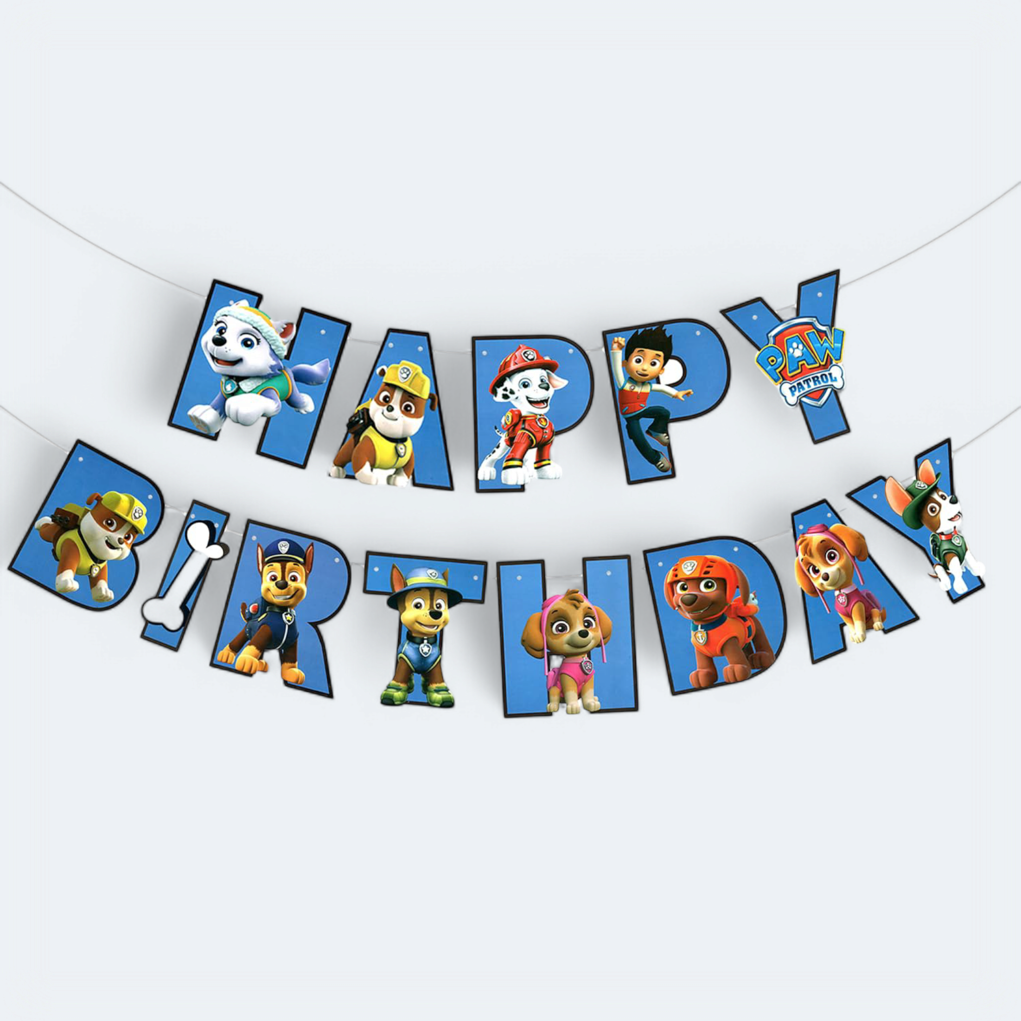 Disney Paw Patrol Happy Birthday Banner 13pcs
