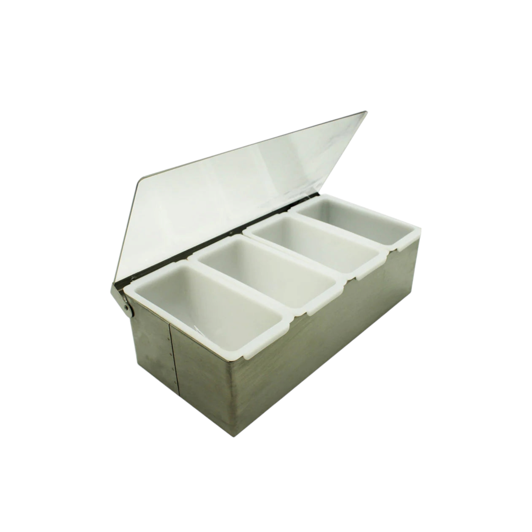 Condiment Set Stainless Steel 4 Insert SGN283