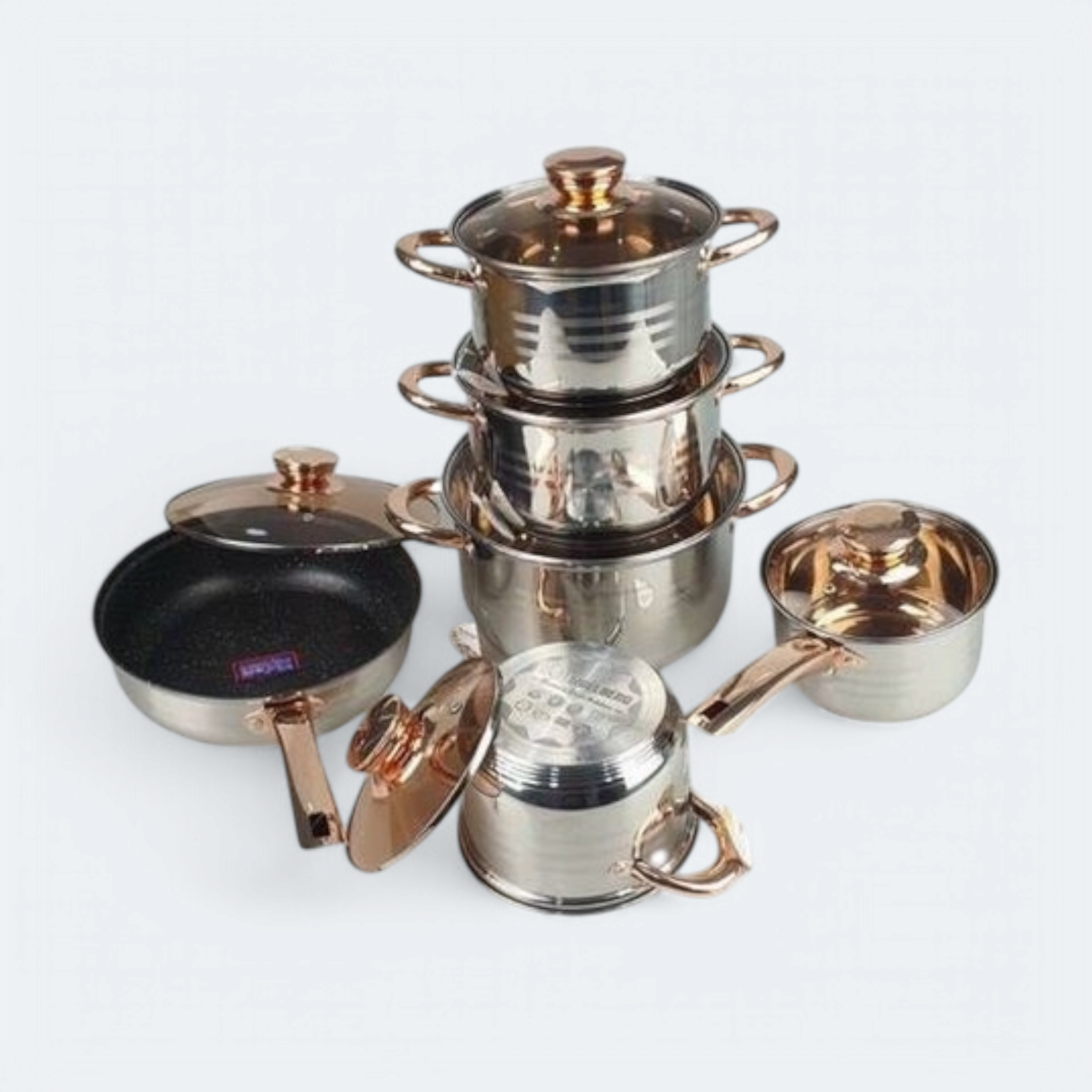 Engelberg Pot Set Stainless Steel 12pcs