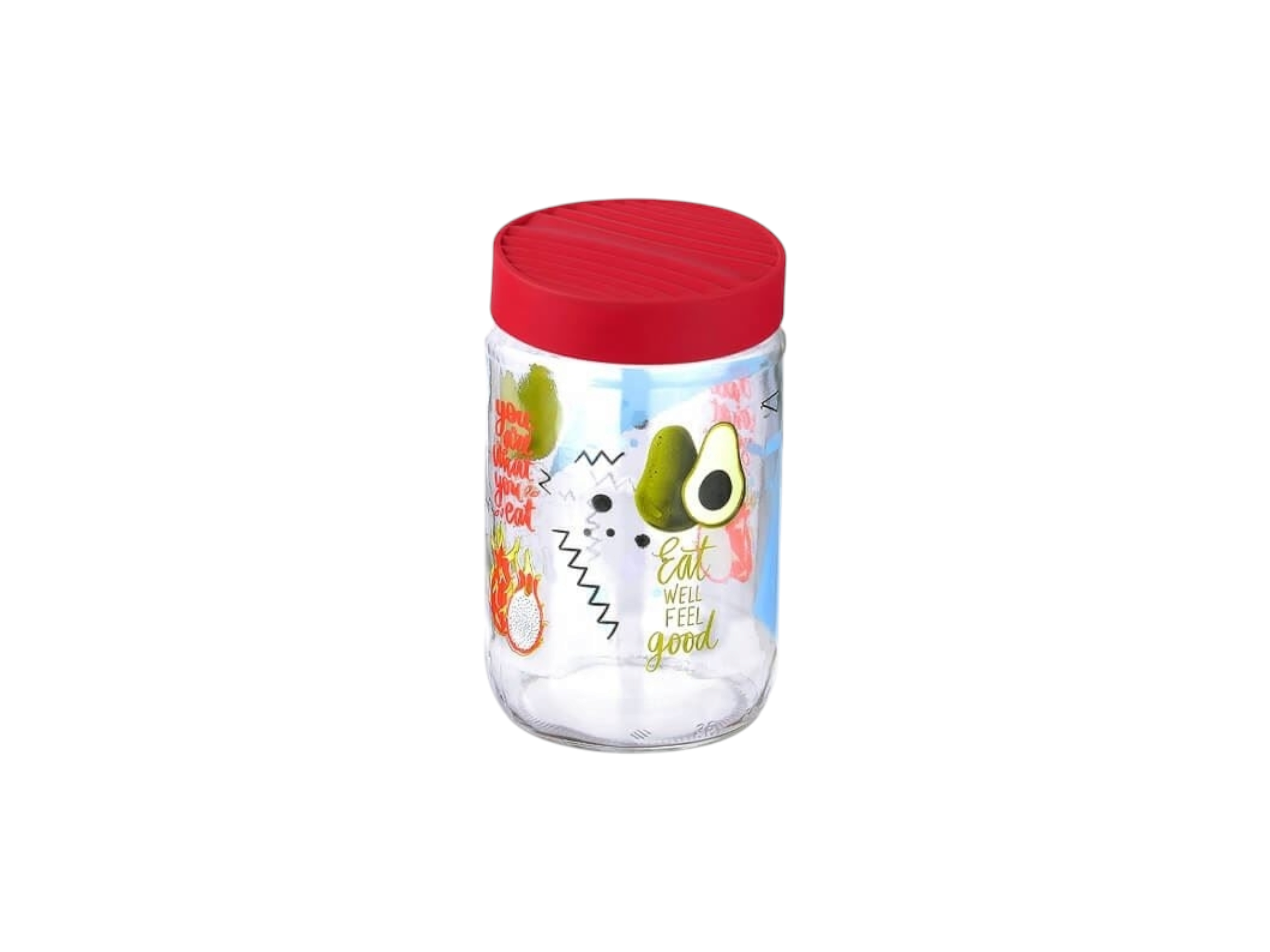 Titiz 650ml Mood Glass Storage Jar Patterned KC-289 1pc