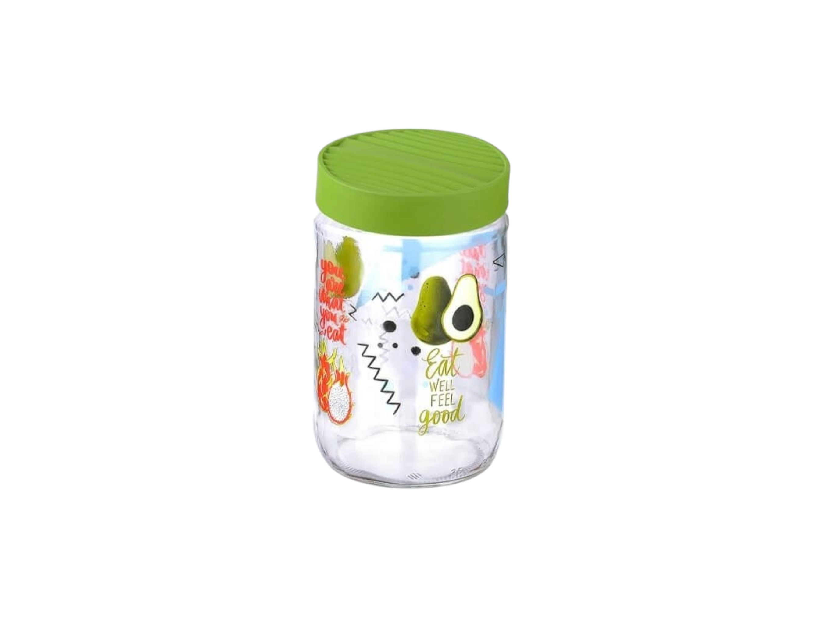 Titiz 650ml Mood Glass Storage Jar Patterned KC-289 1pc