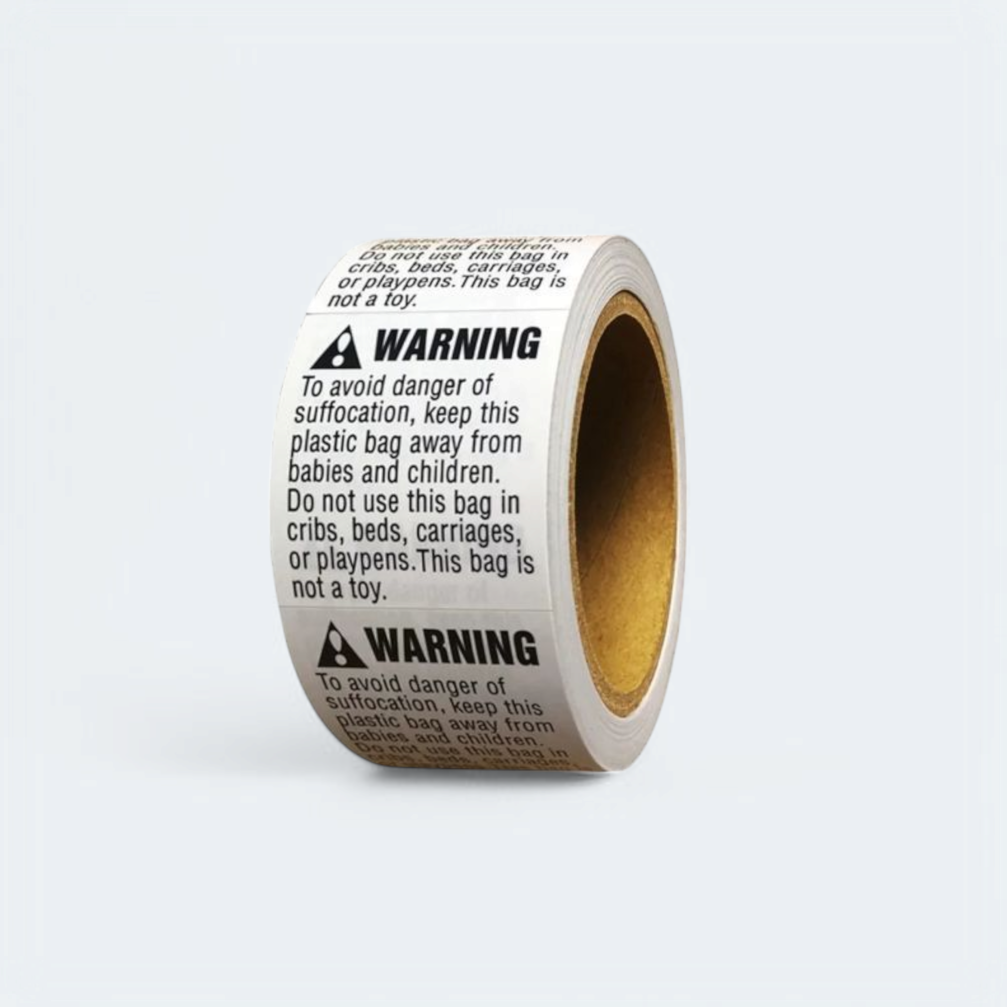 Warning Sticker 5.08x5.08cm 500-Stickers