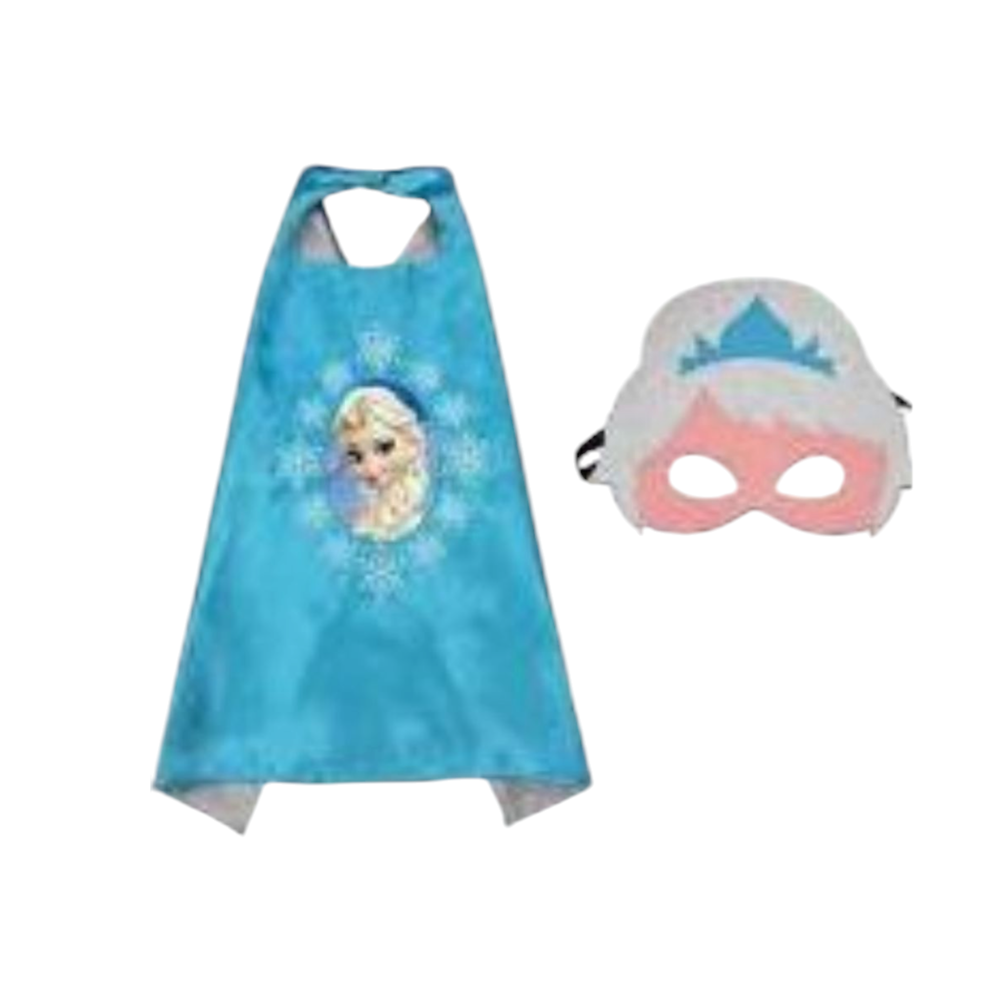 Kids Party Frozen Princess Cape with Mask