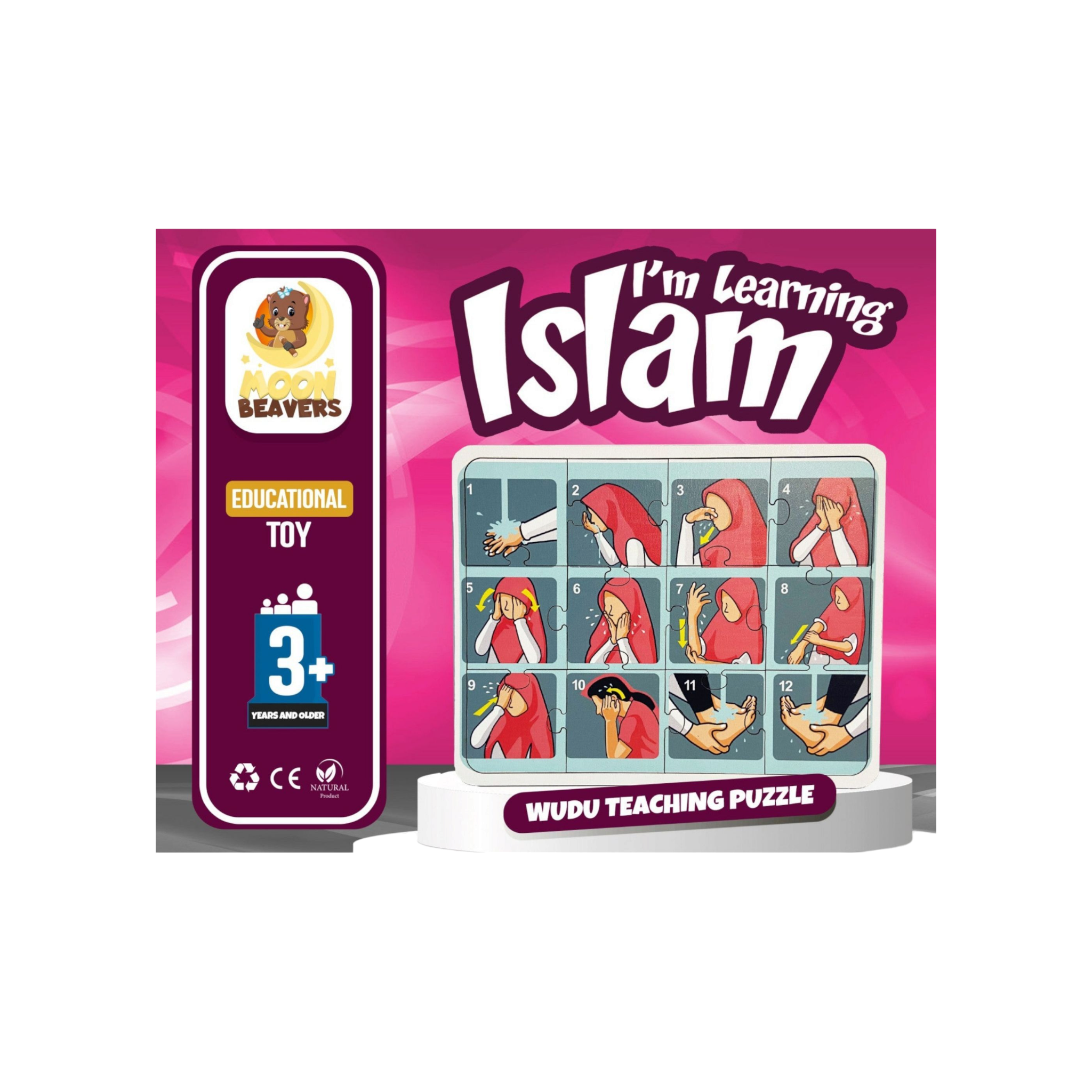 Educational Toy Wudhu Teaching Puzzle Girl 16x20cm MB48