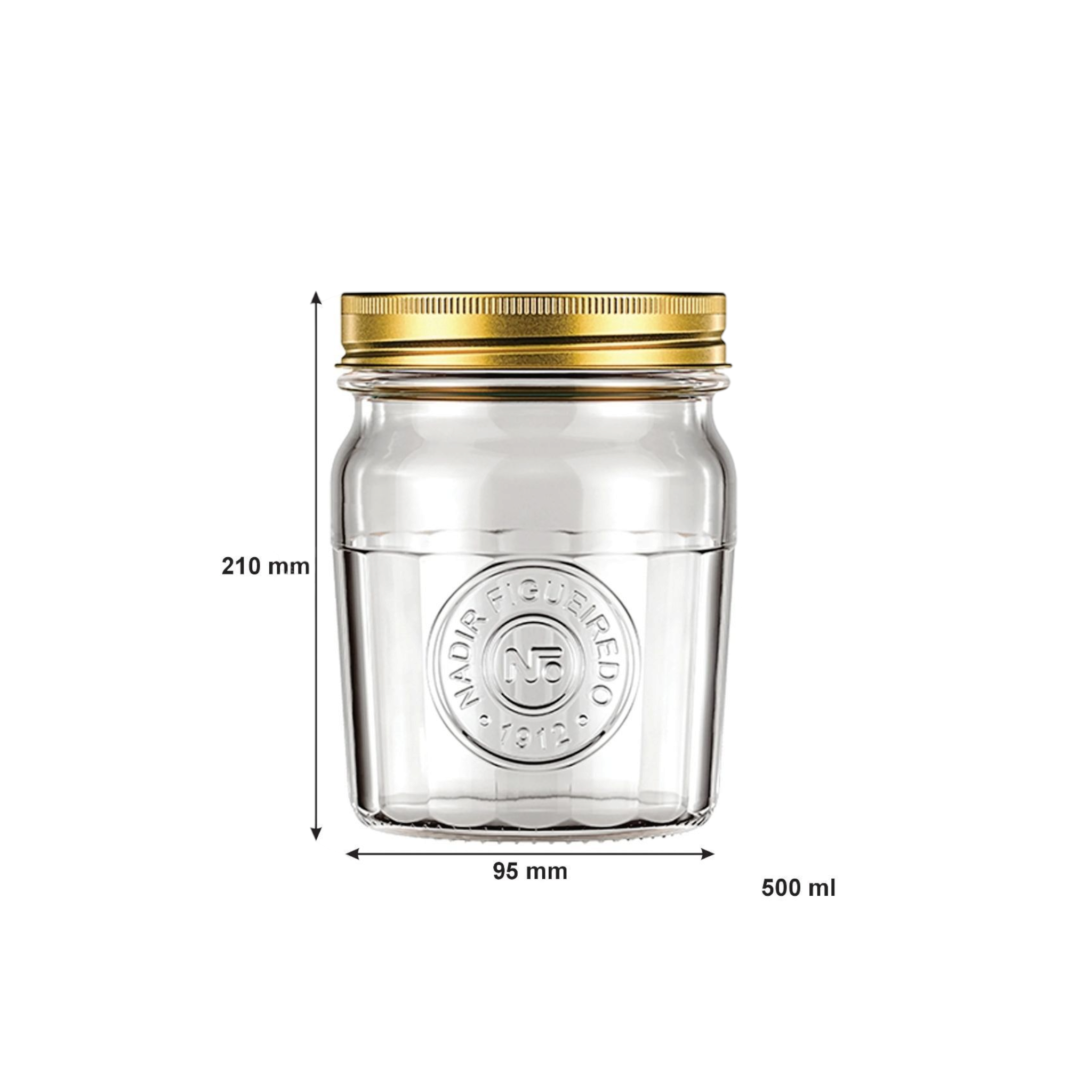 Nadir Americano Vintage Food Storage Jar 500ml 26056