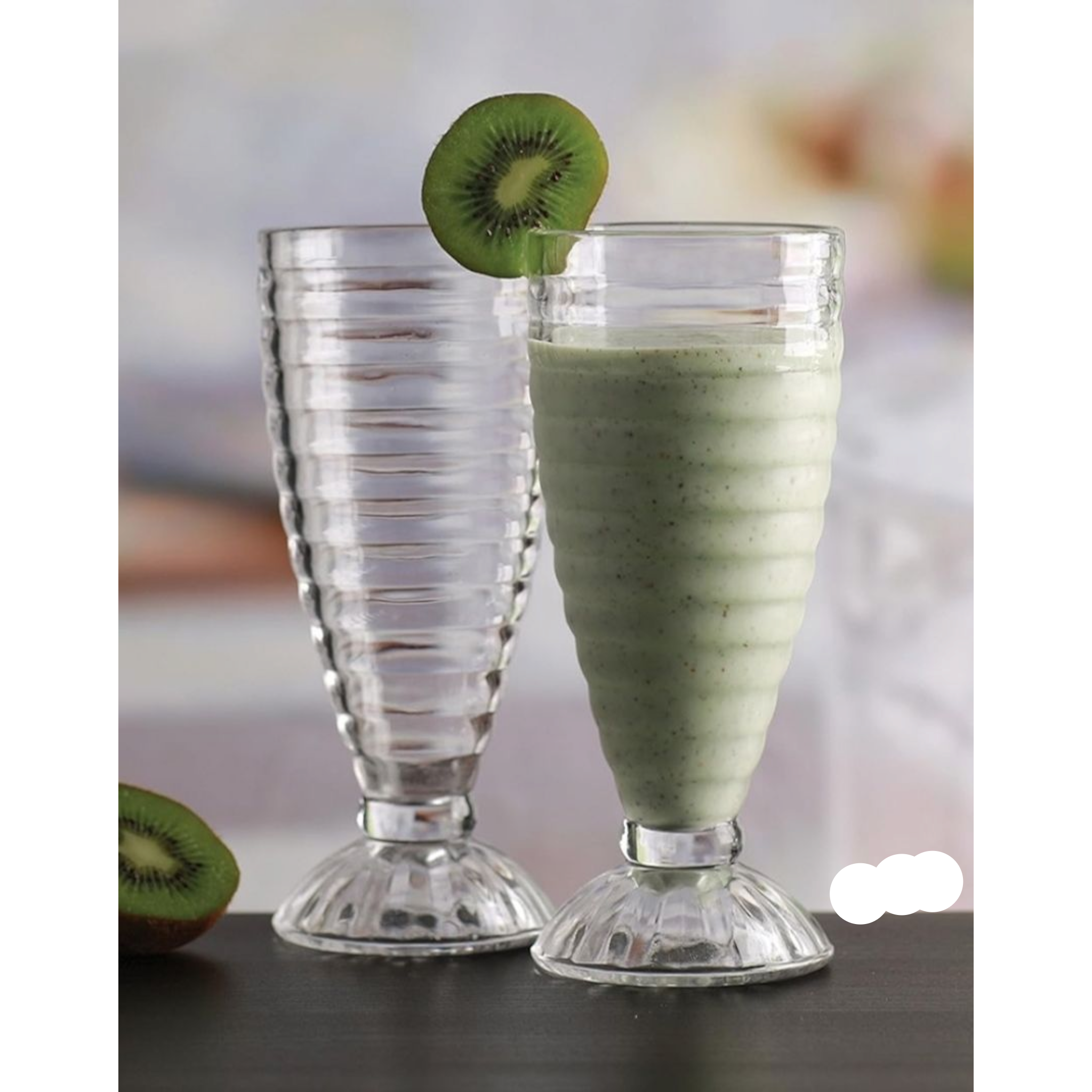 Milkshake Glass Tumbler 360ml 17.5x7.5cm 6pack