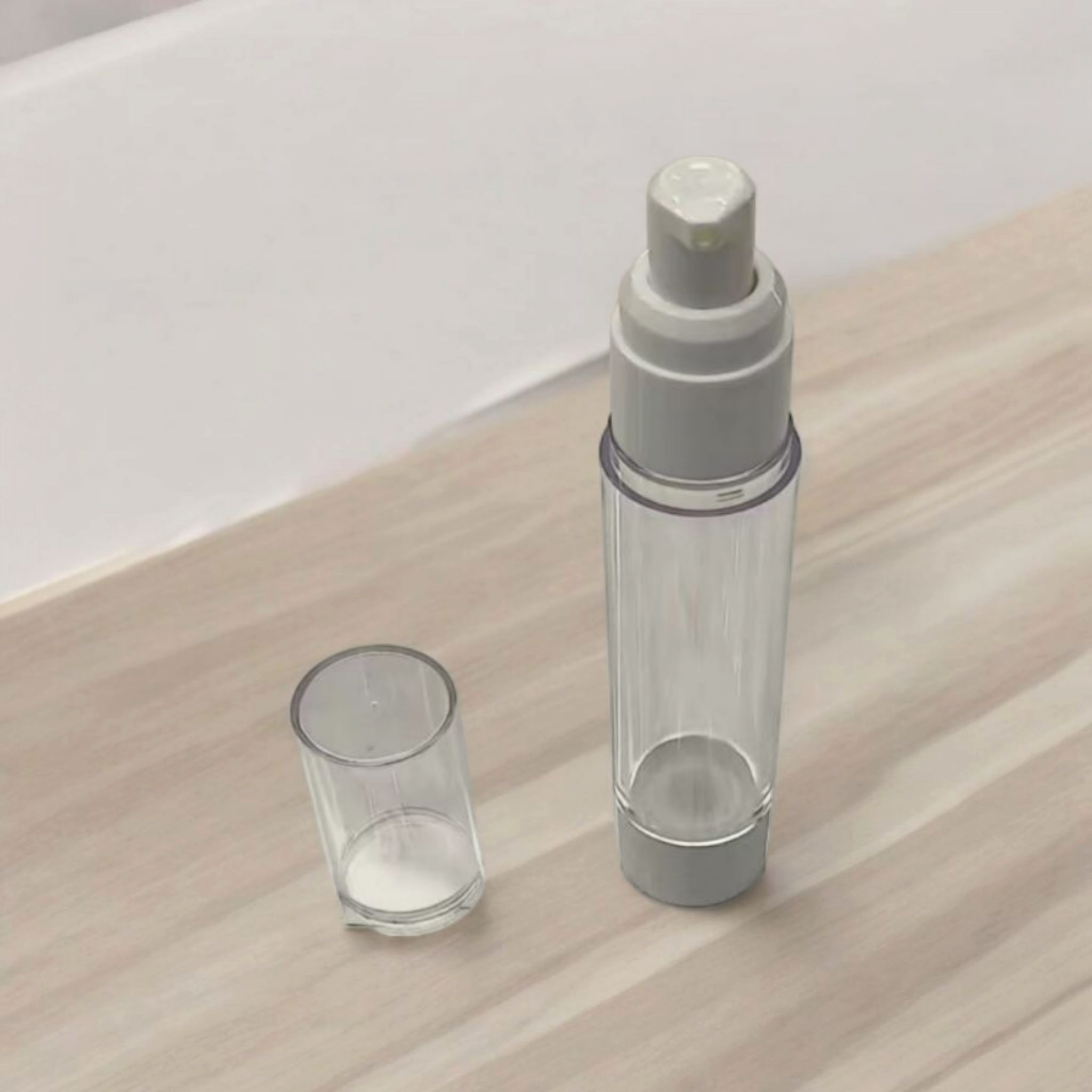 Airless Vacuum Pump Acrylic Cosmetic Bottle Container