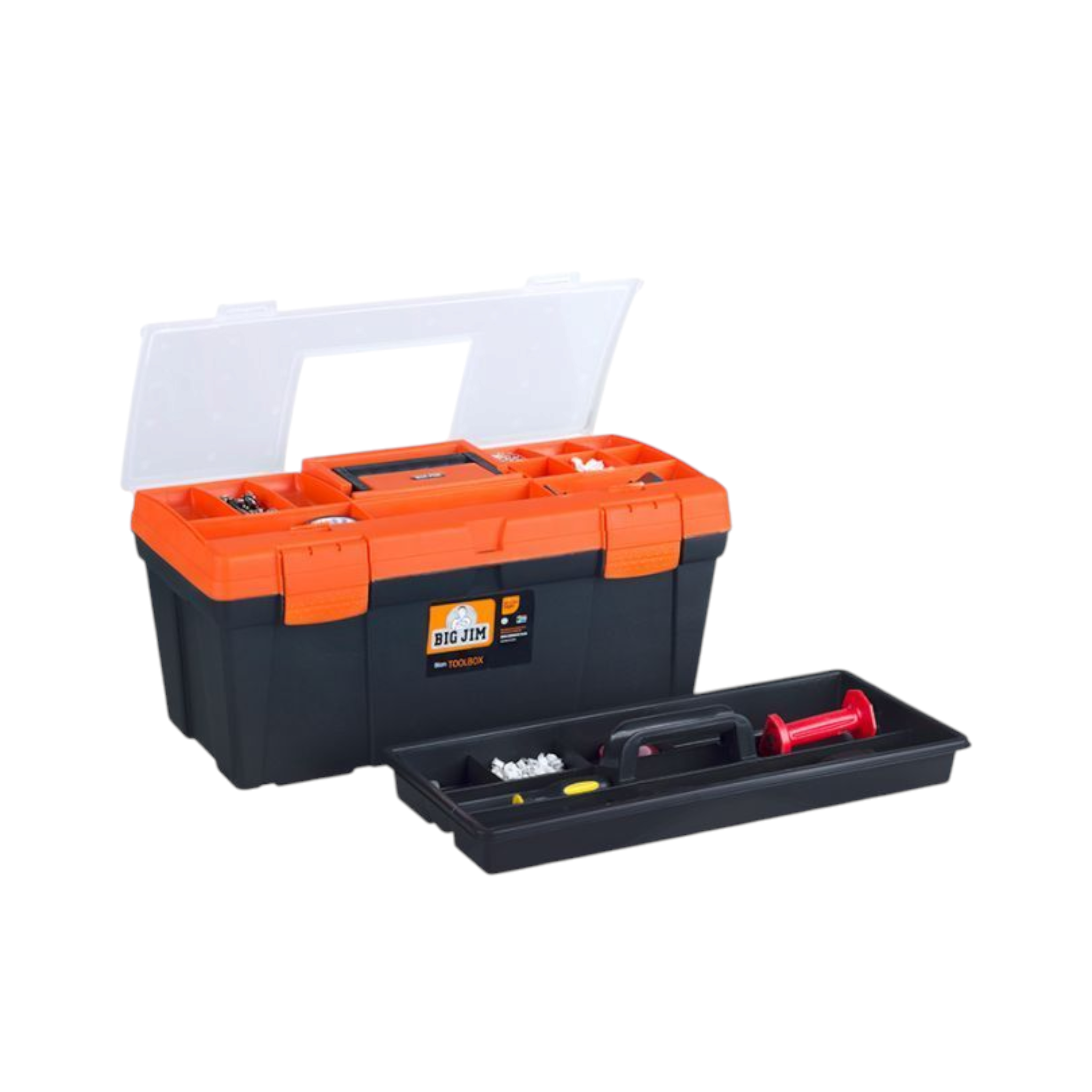 Big Jim Toolbox Standard 32cm with Orange Lid