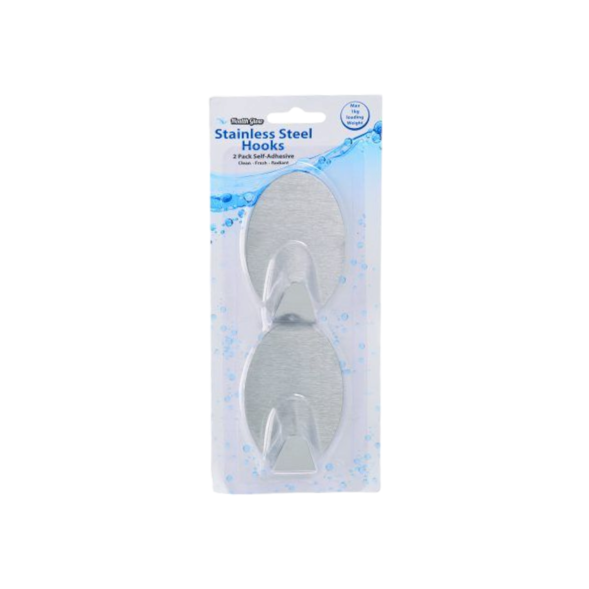 Self Adhesive Hanging Utility Hooks Stainless Steel 2pack