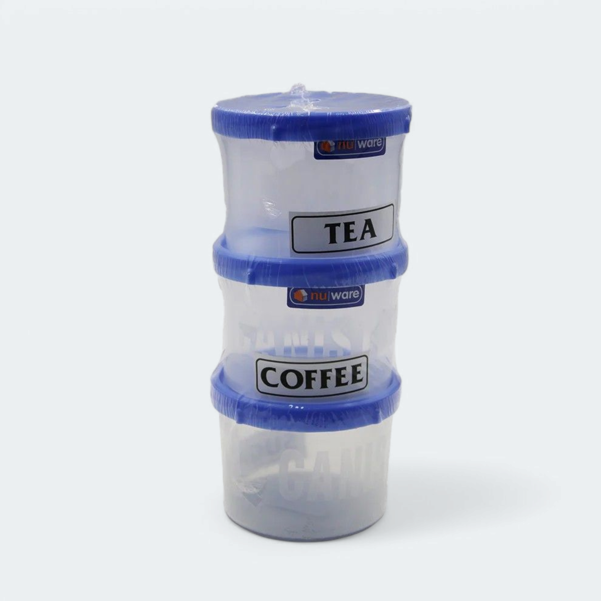 Nu Ware Twist Top Coffee-Sugar Canister 3pc Set