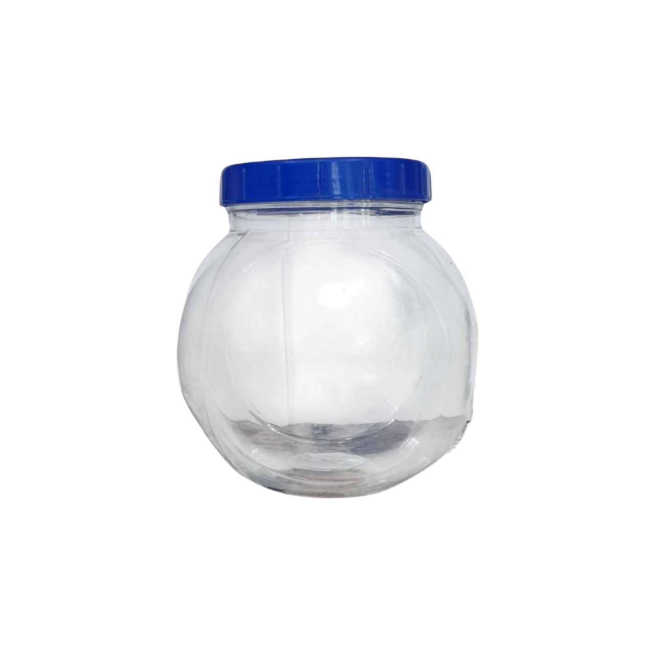 2kg PET Plastic Storage Jar Round Clear 2L