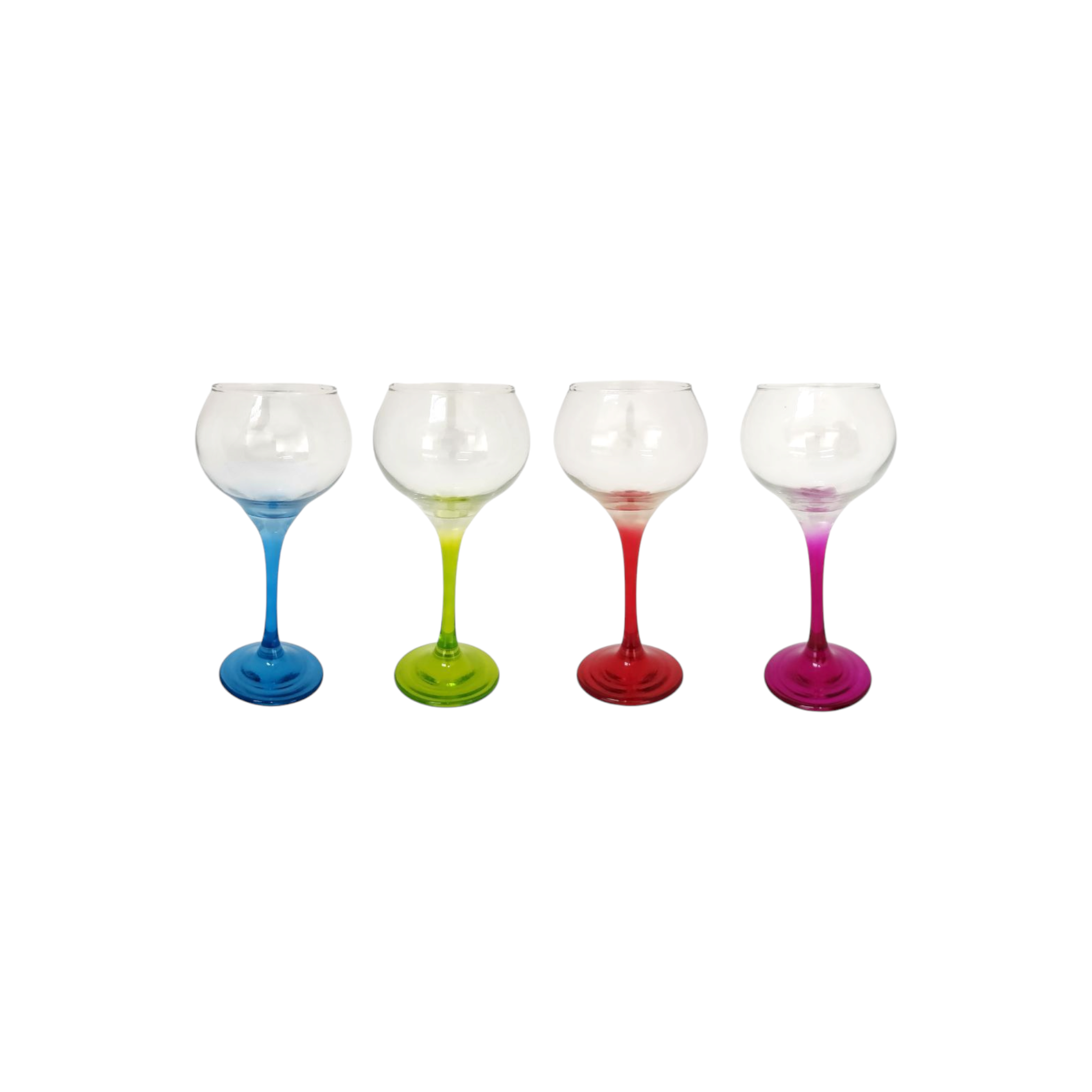 Glass Tumbler 300ml Color Stemmed SGN714 1pc