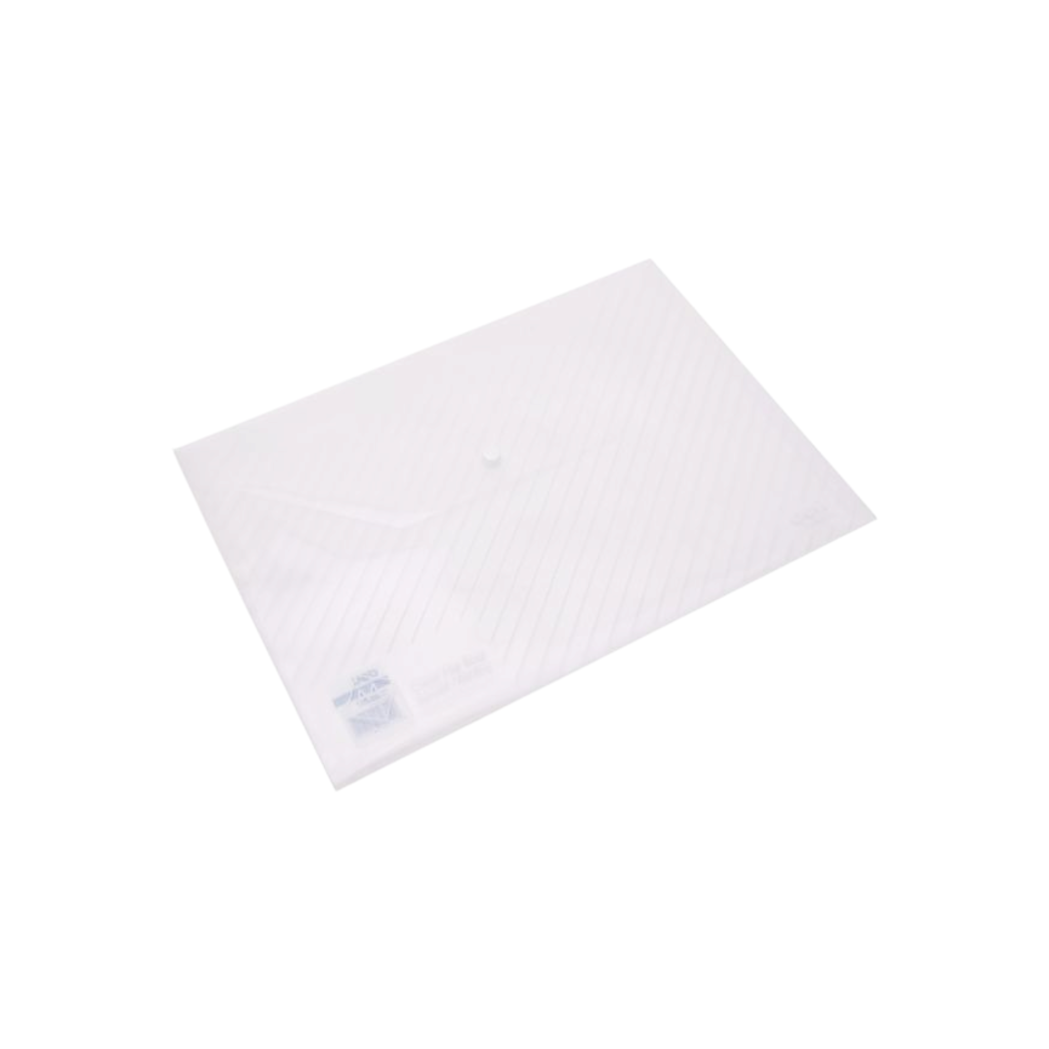 Deli A4 Carry Folder with Press Stud Transparent 180micron