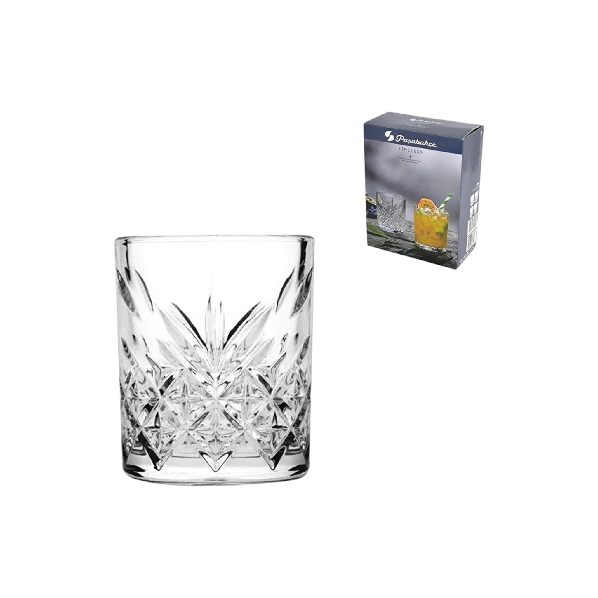 Pasabahce Timeless Shot Glass 60ml Tot Measure 4pack 23955